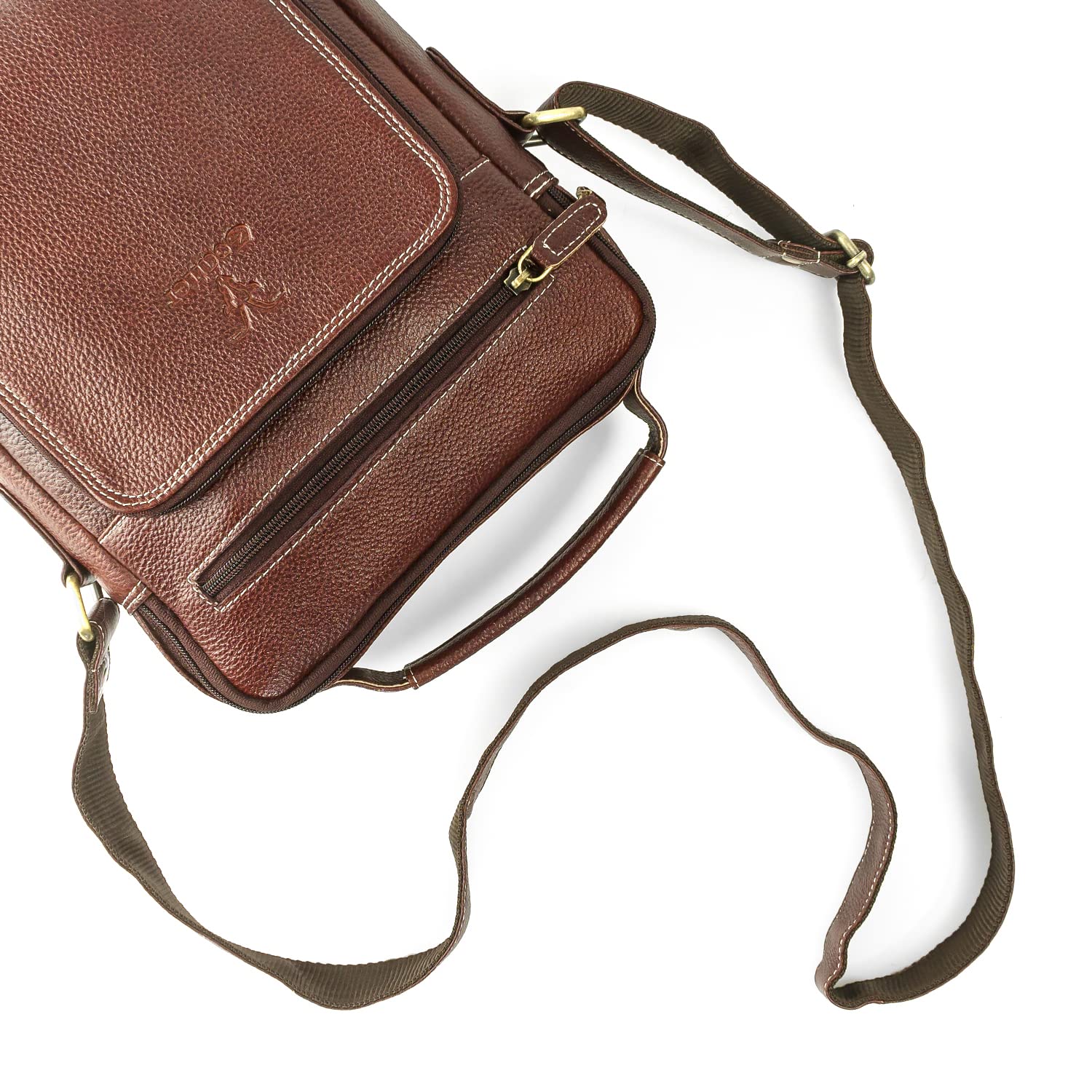 Goatter Genuine Leather Messenger Sling Bag For Men