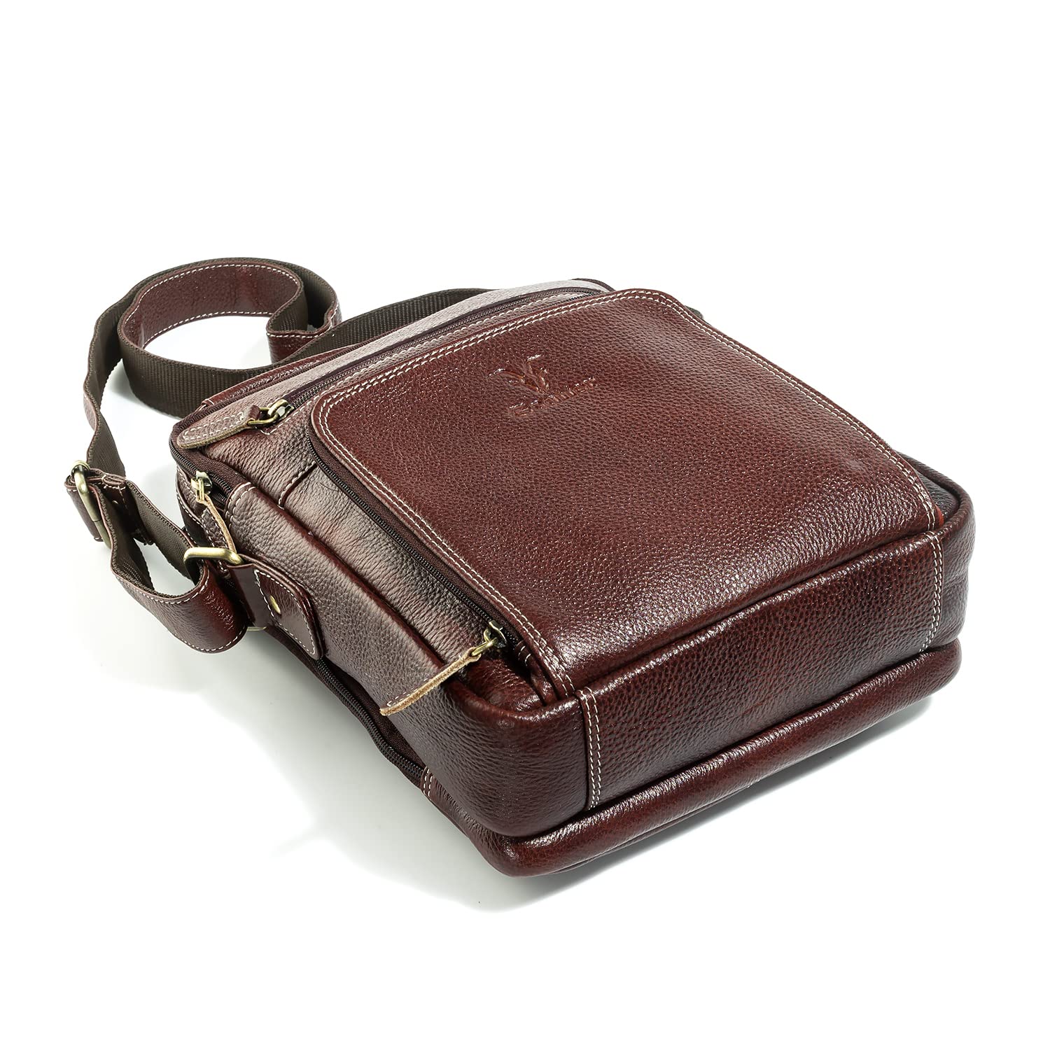 Goatter Genuine Leather Messenger Sling Bag For Men