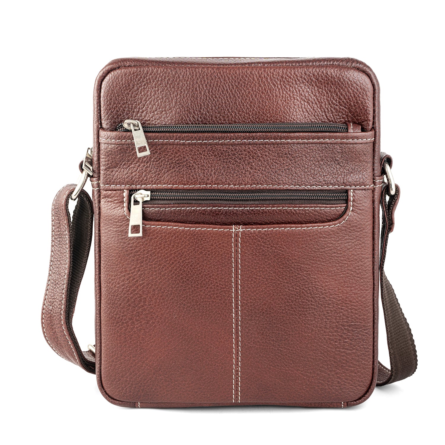 Goatter Men’s Genuine Leather Sling Bag – Medium Size