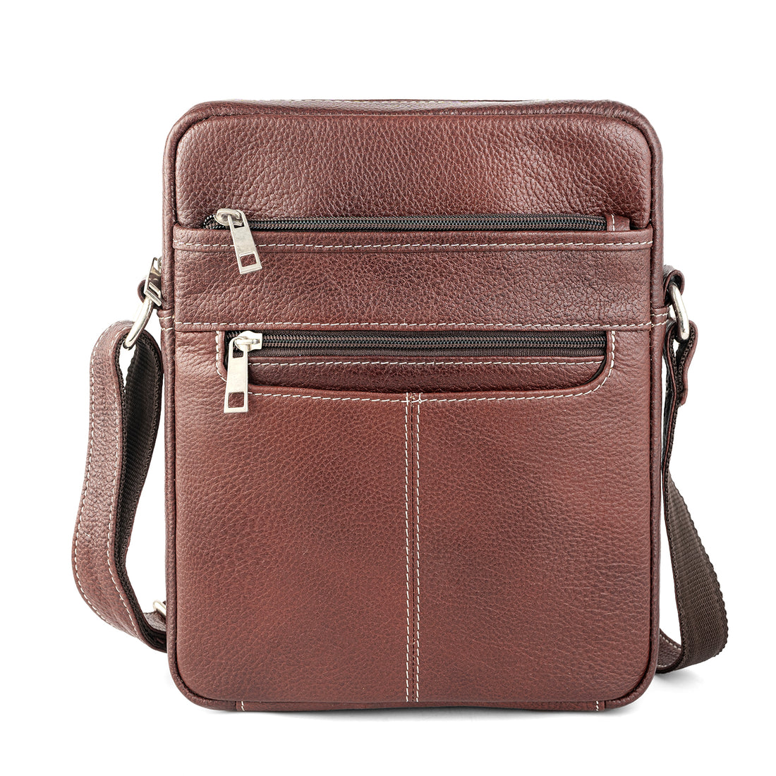 Goatter Men’s Genuine Leather Sling Bag – Medium Size