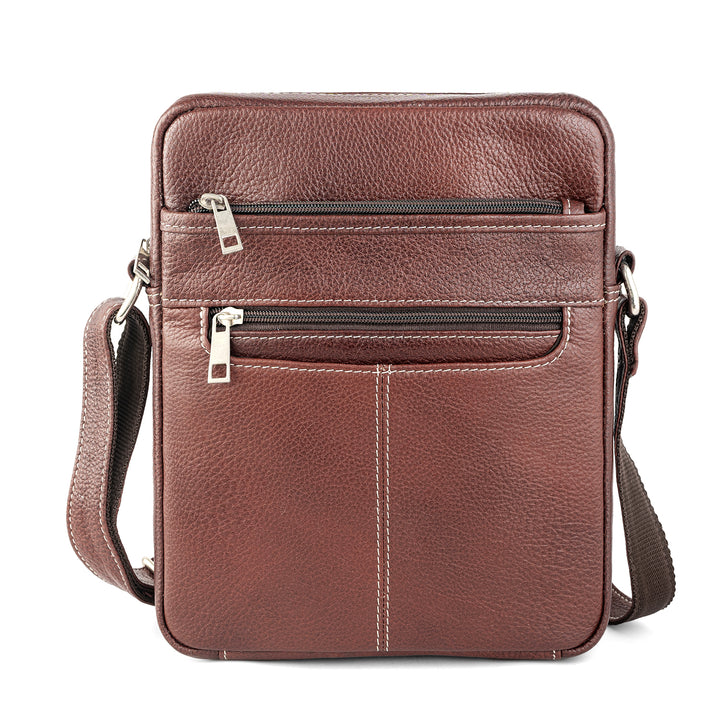 Goatter Men’s Genuine Leather Sling Bag – Medium Size