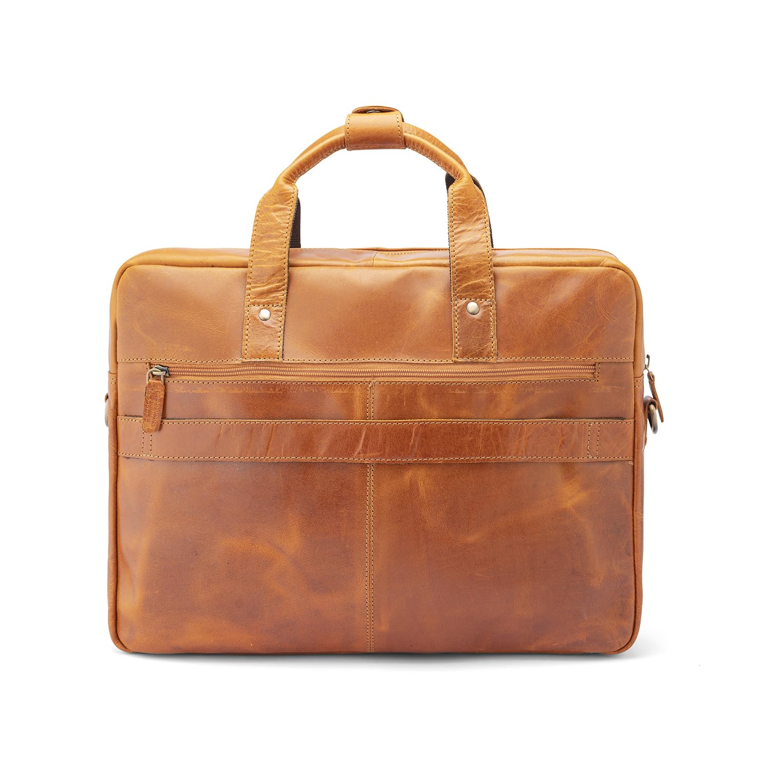 Goatter Genuine Leather Multi Pockets Office Laptop Messenger Bag For Men