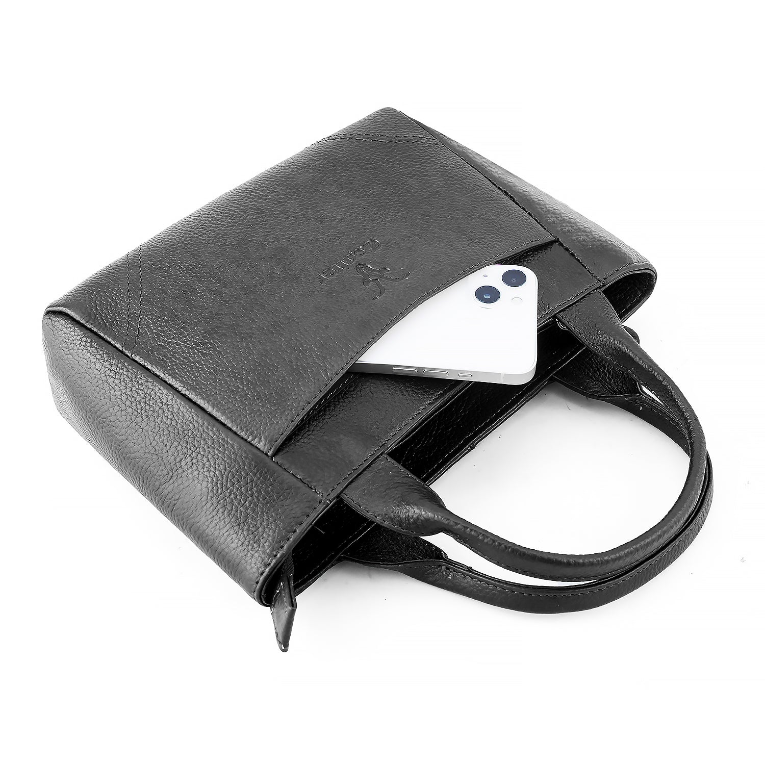 Goatter Women’s Genuine Leather Tote Handbag with Adjustable Sling Strap