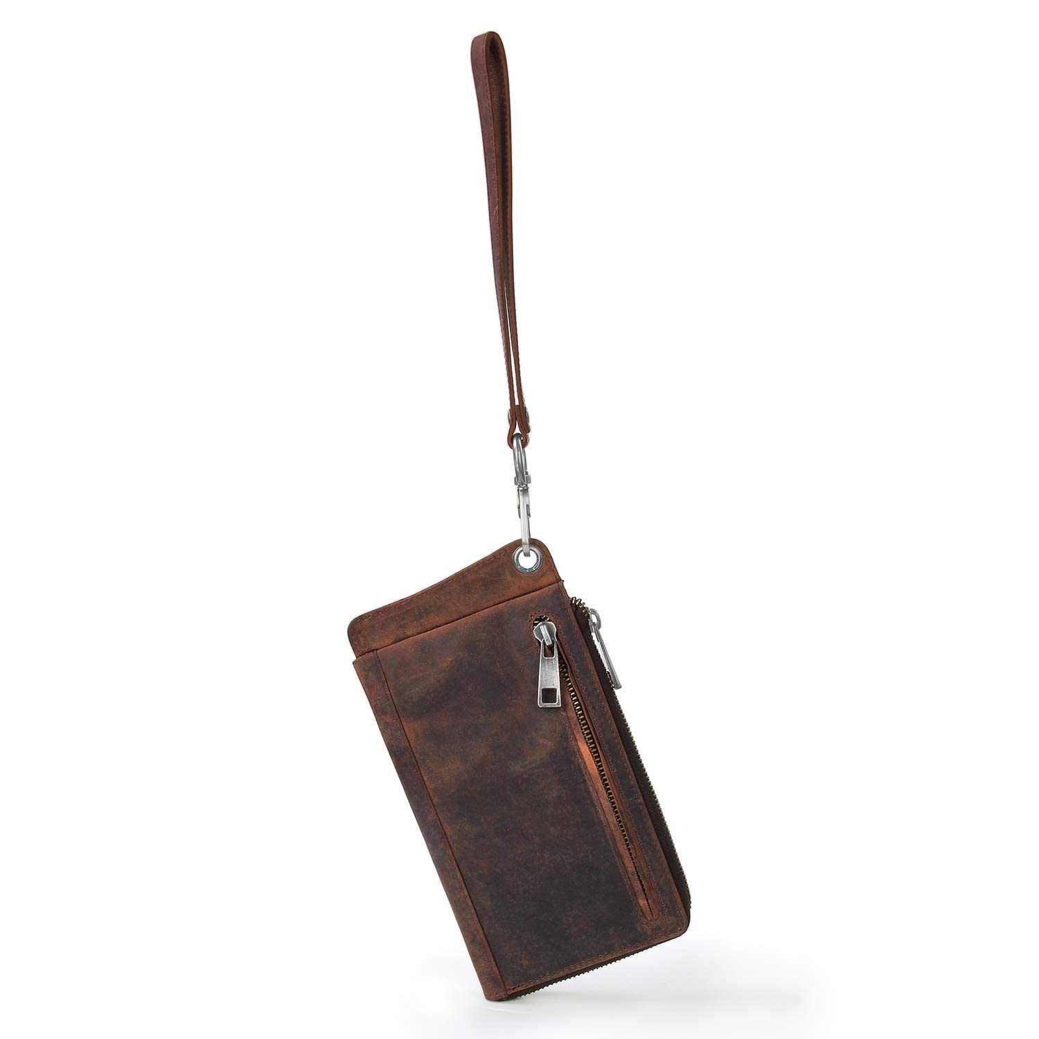Goatter Hunter Leather Phone, Card & Passport Holder Wallet