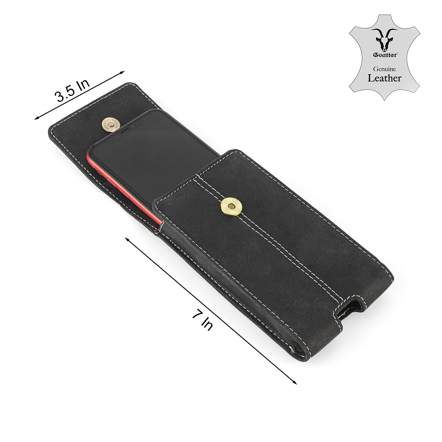 Goatter Leather Material Mobile Flip Cover