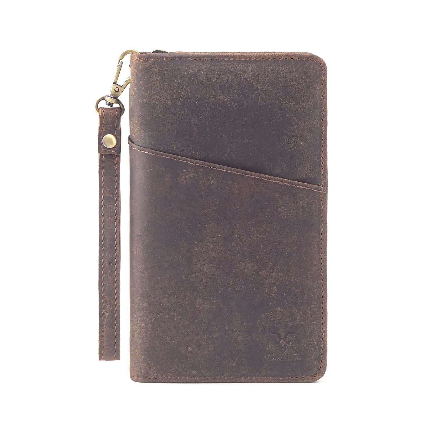 Goatter Hunter Leather Family Travel Wallets and Passport Case for Men and Women