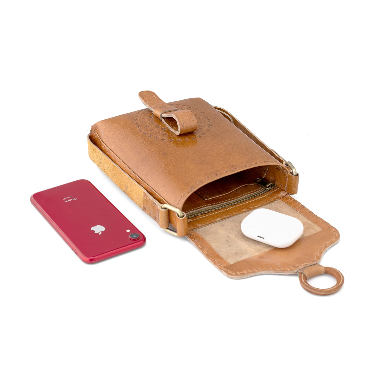 Goatter Genuine Leather Rustic Craft Girls And Women’s Cross Body Sling Bag