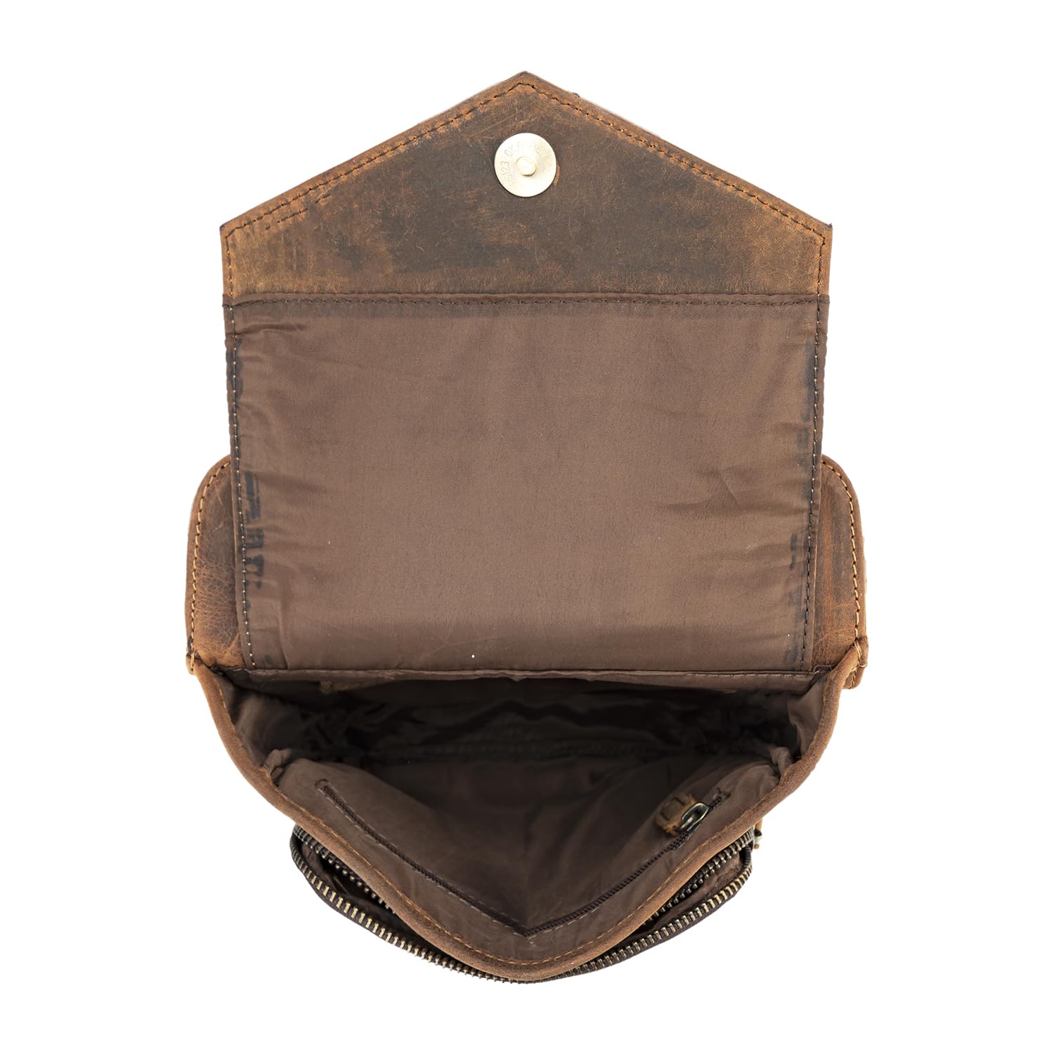 Goatter Genuine Leather Multi Pocket 11″ Inch Messenger Sling Bag For Men,