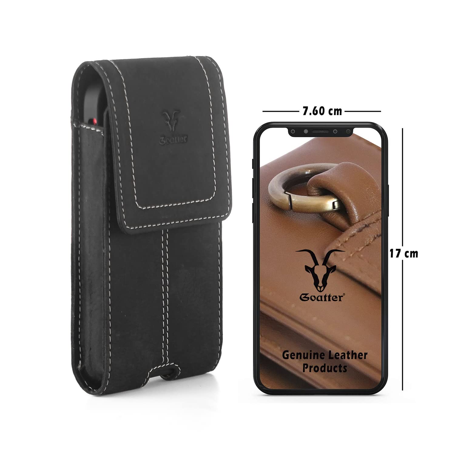 Goatter Leather Material Mobile Flip Cover