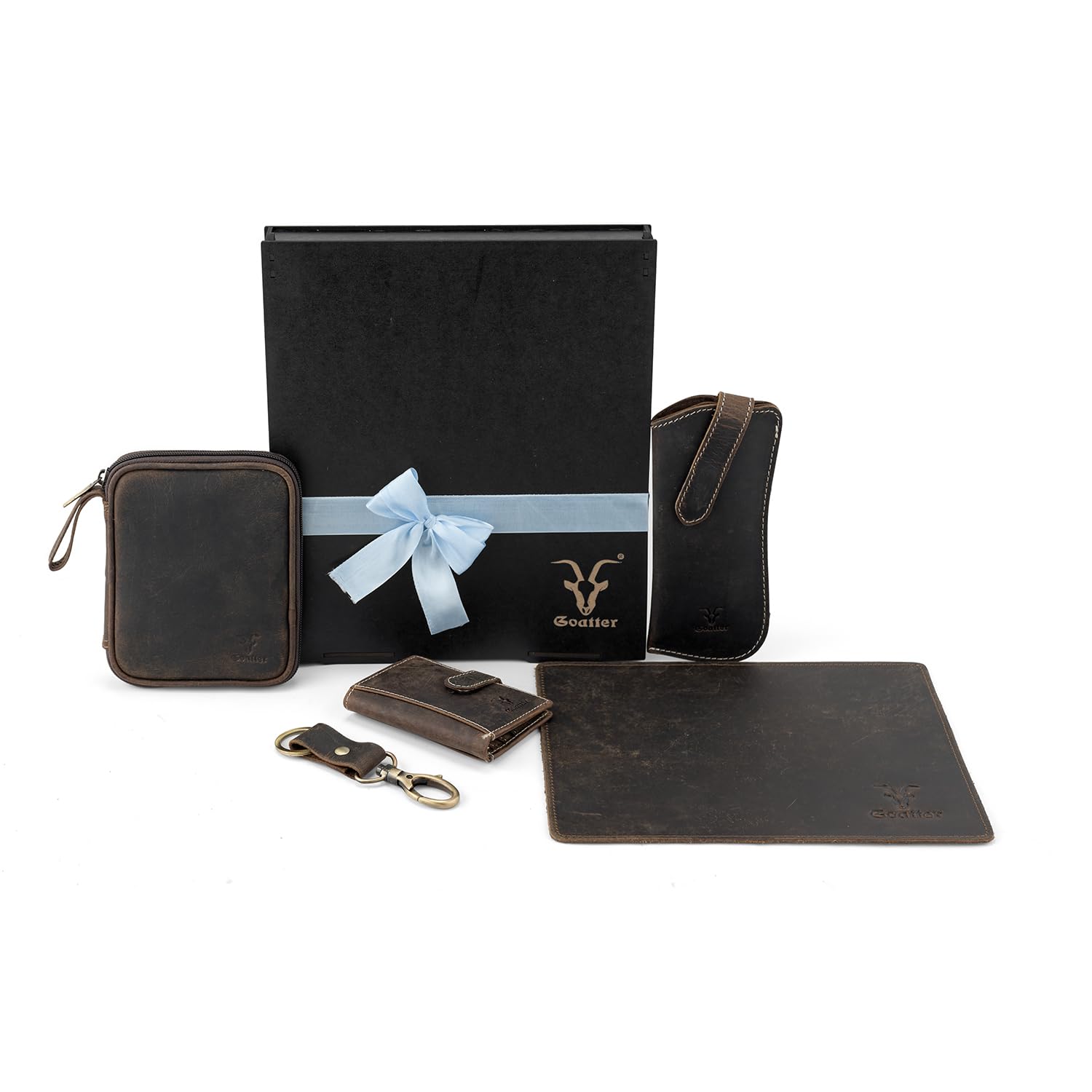 Goatter Genuine Leather Gift Hamper for Men,(Set of 5 Gift Set )