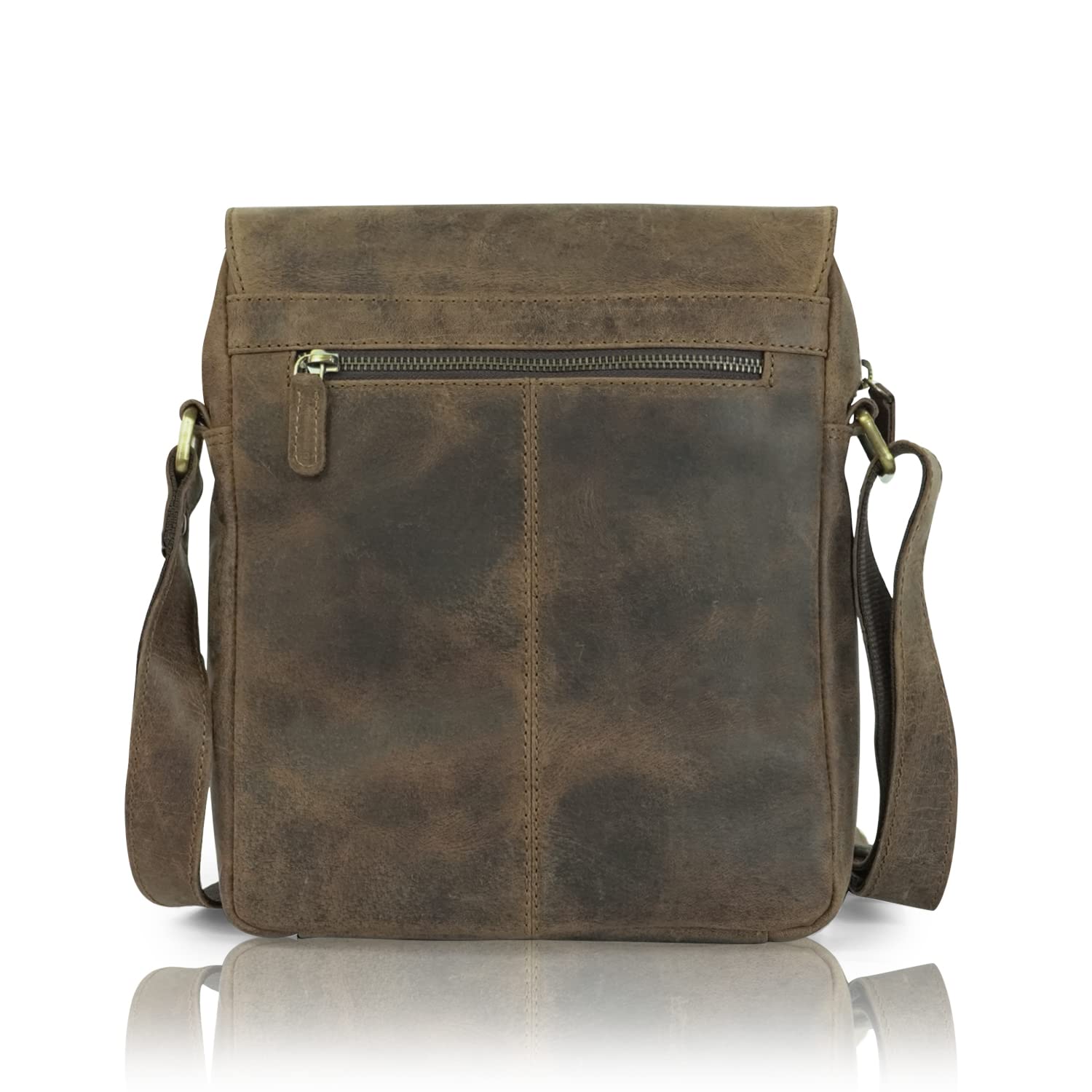Goatter Hunter Leather 11"Inch Messenger Sling Bags For Men,
