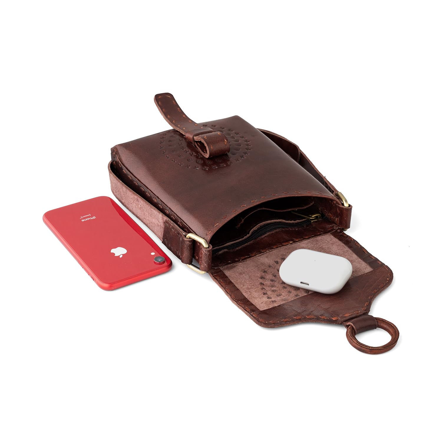 Goatter Genuine Leather Rustic Craft Girls And Women’s Cross Body Sling Bag