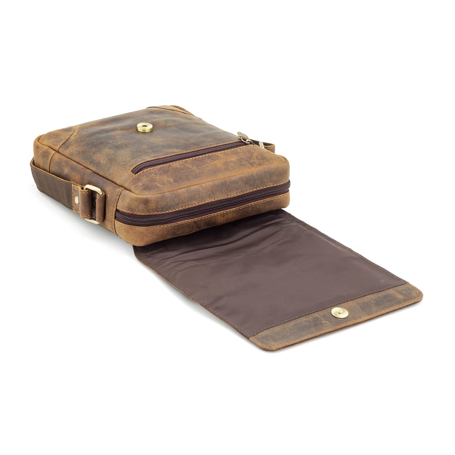 Goatter Hunter Leather 10″inch Messenger Sling Bag