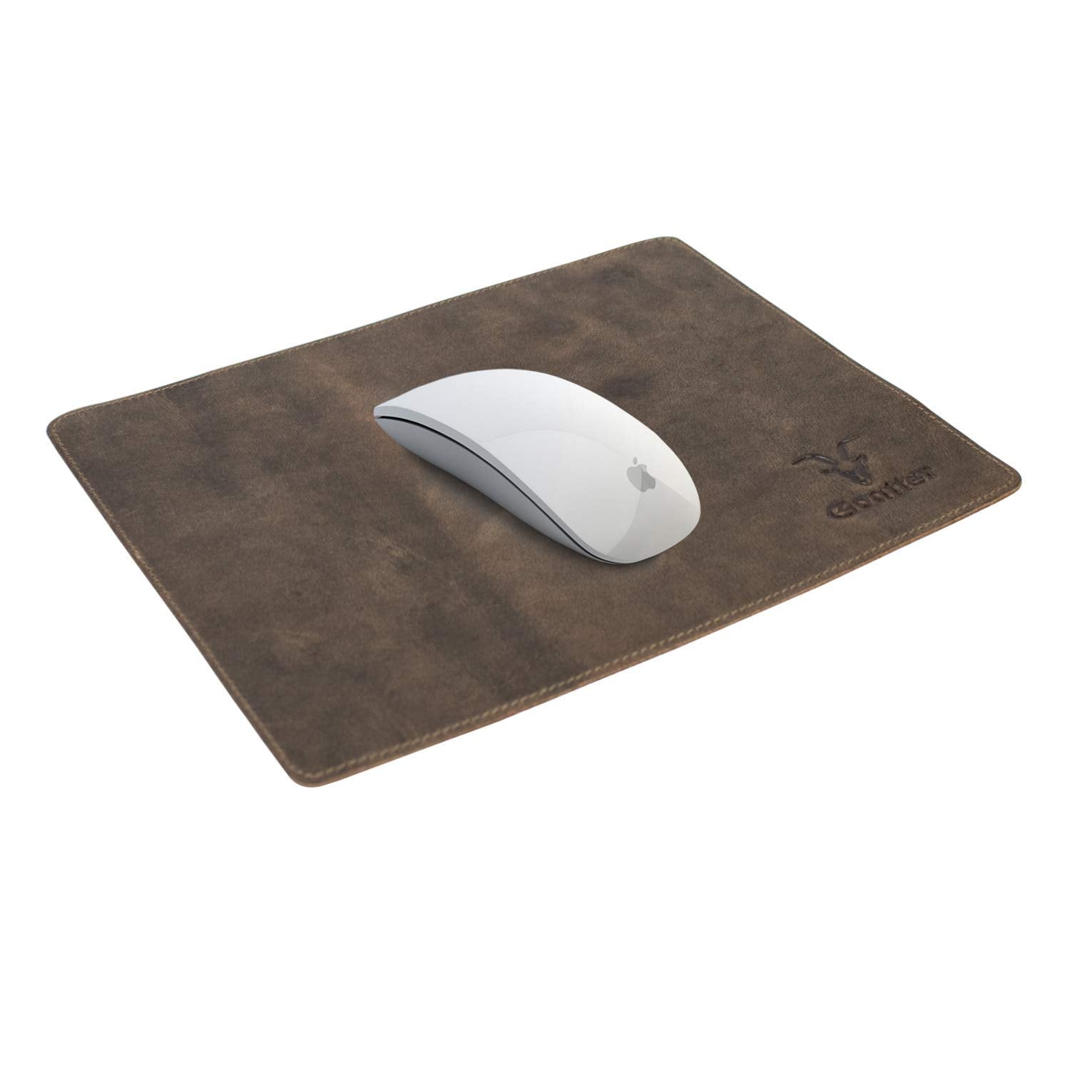 Goatter Hunter Leather Mouse Pad, Standard Size