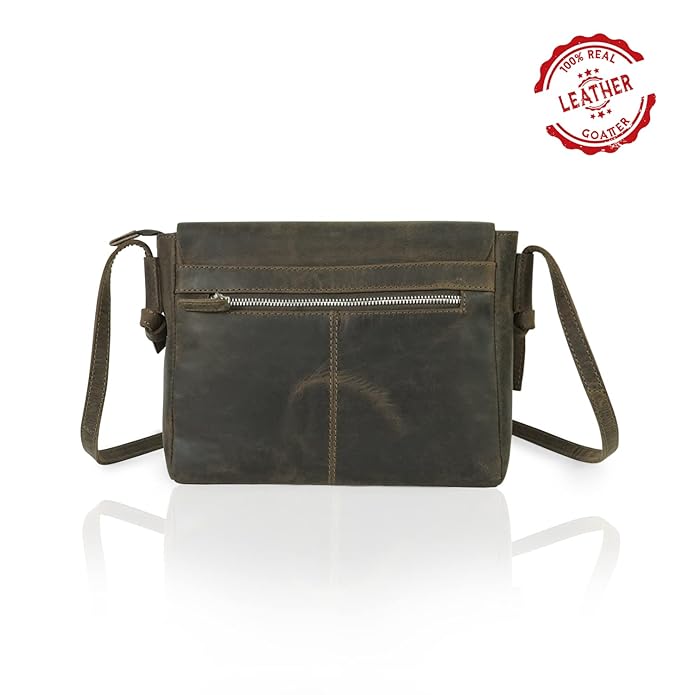Goatter Hunter Leather 9"Inch Crossbody/Sling Bag
