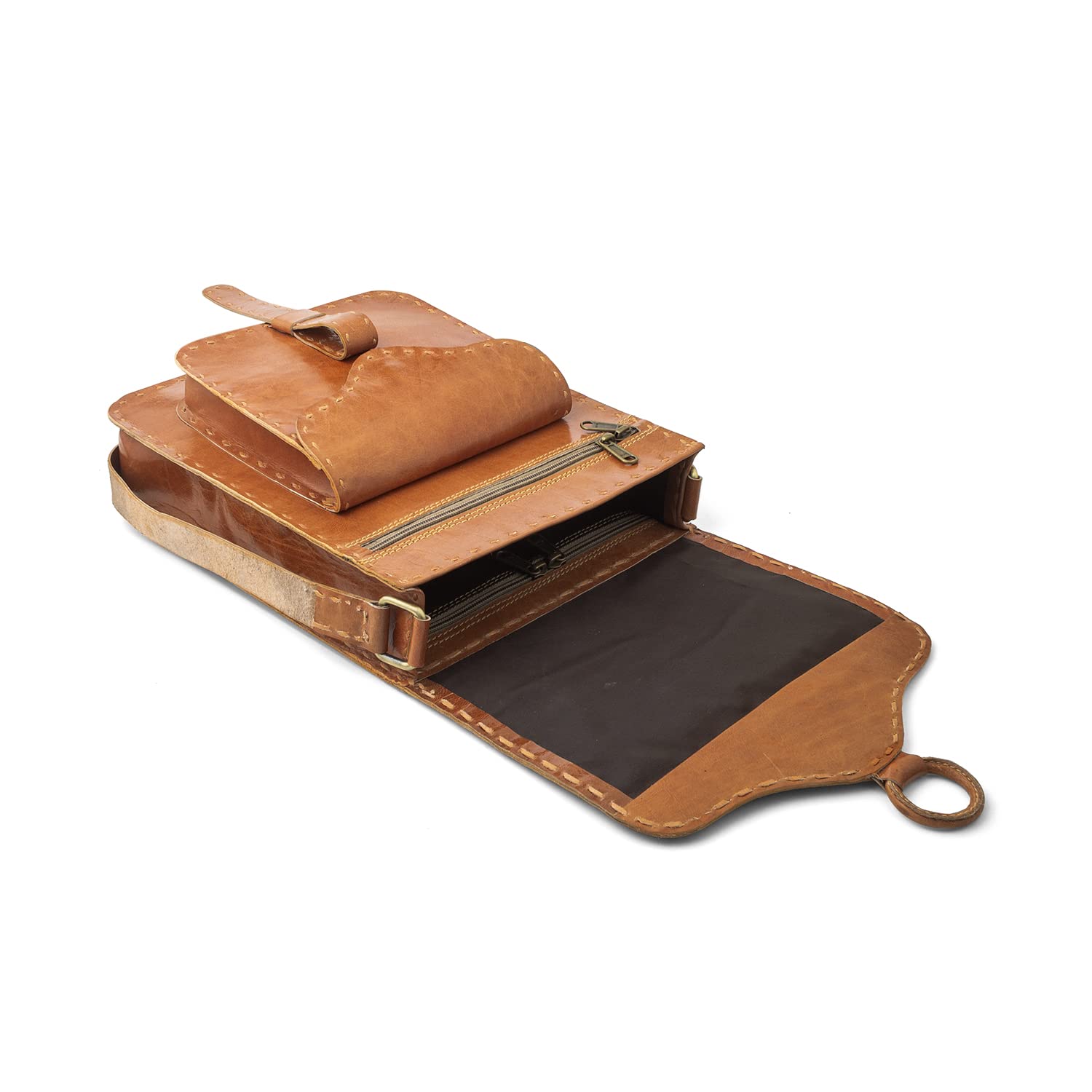 Goatter Genuine Leather Handmade 11″ Shoulder Cross body Travel Messenger Bag