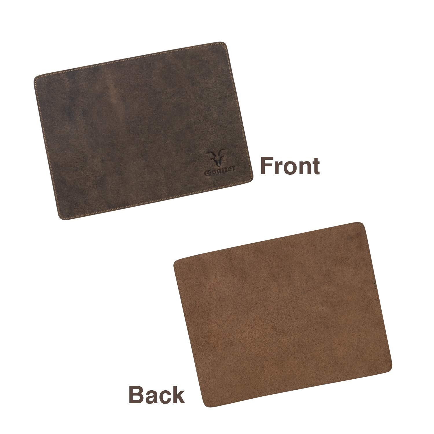 Goatter Hunter Leather Mouse Pad, Standard Size