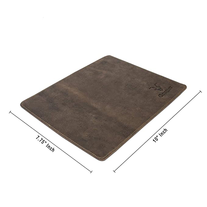 Goatter Hunter Leather Mouse Pad, Standard Size