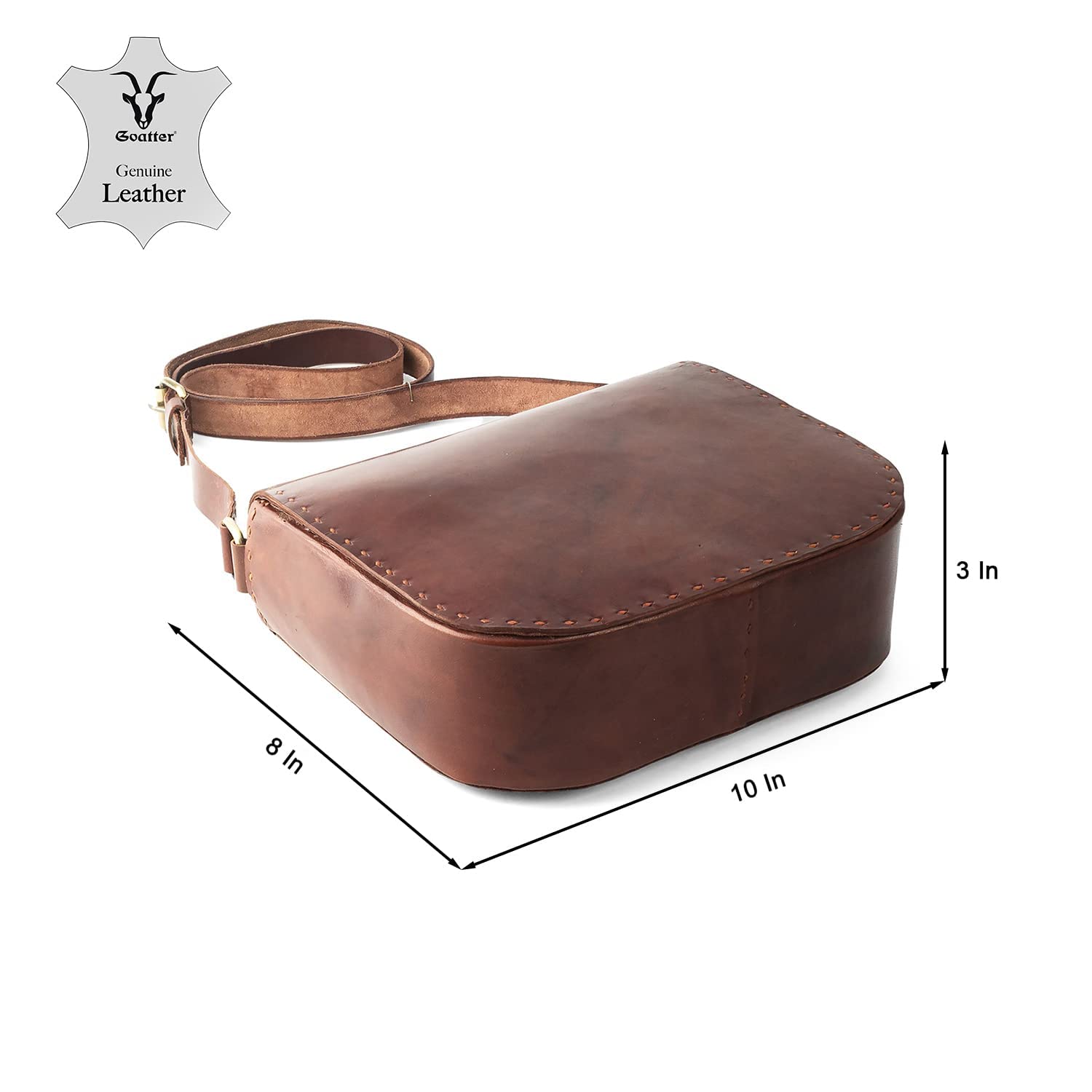 Goatter Genuine Leather Handcrafted Sling Bag