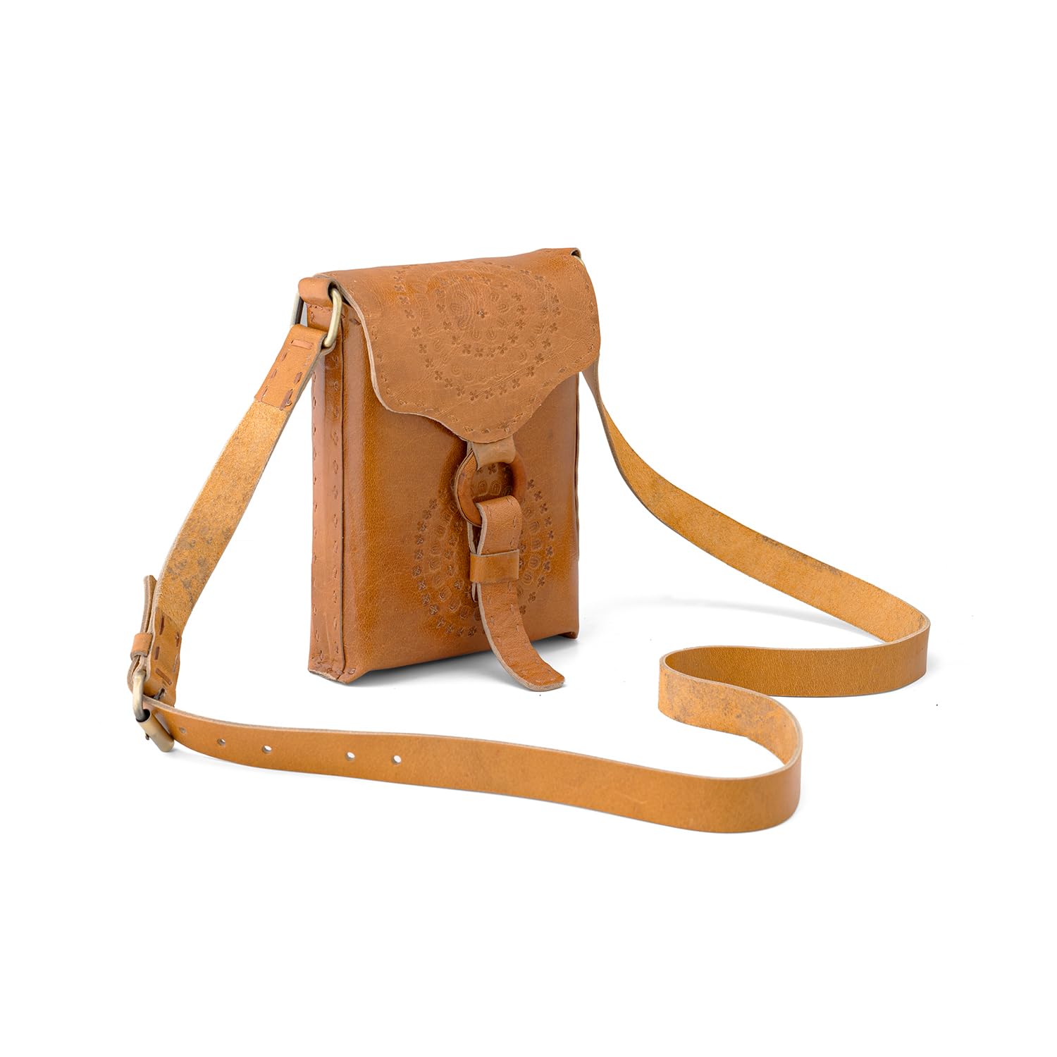 Goatter Genuine Leather Rustic Craft Girls And Women’s Cross Body Sling Bag