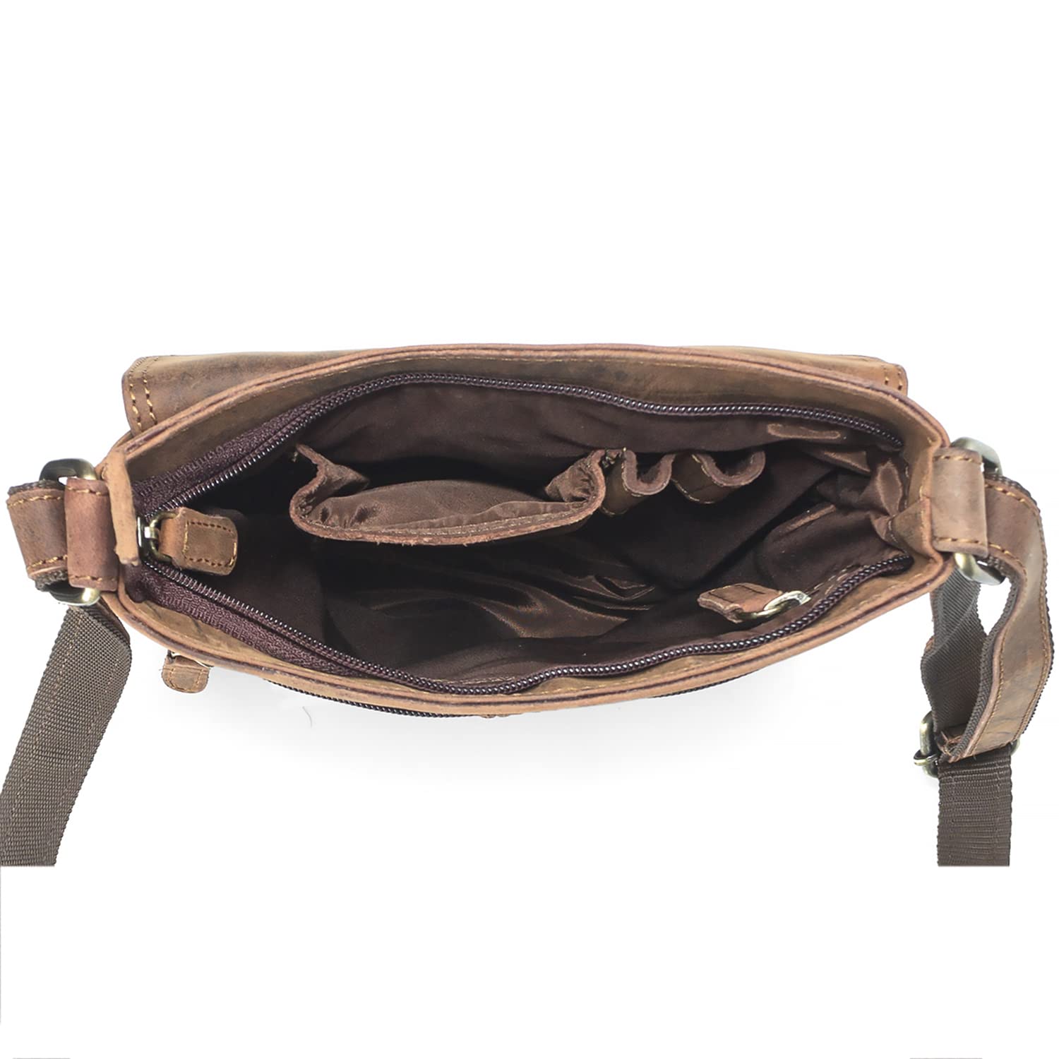 Goatter Hunter Leather Unisex Sling Bag