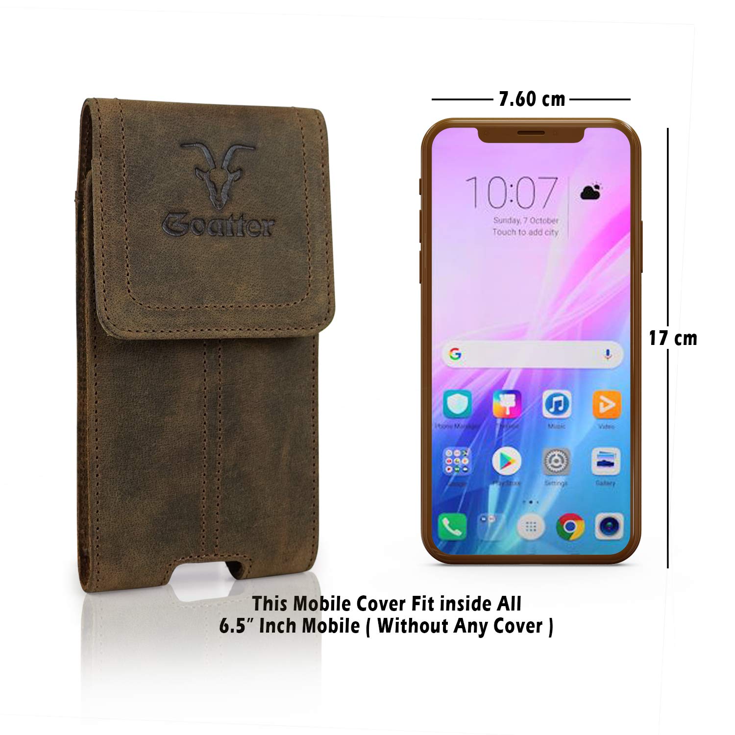 Goatter Leather Material Mobile Flip Cover