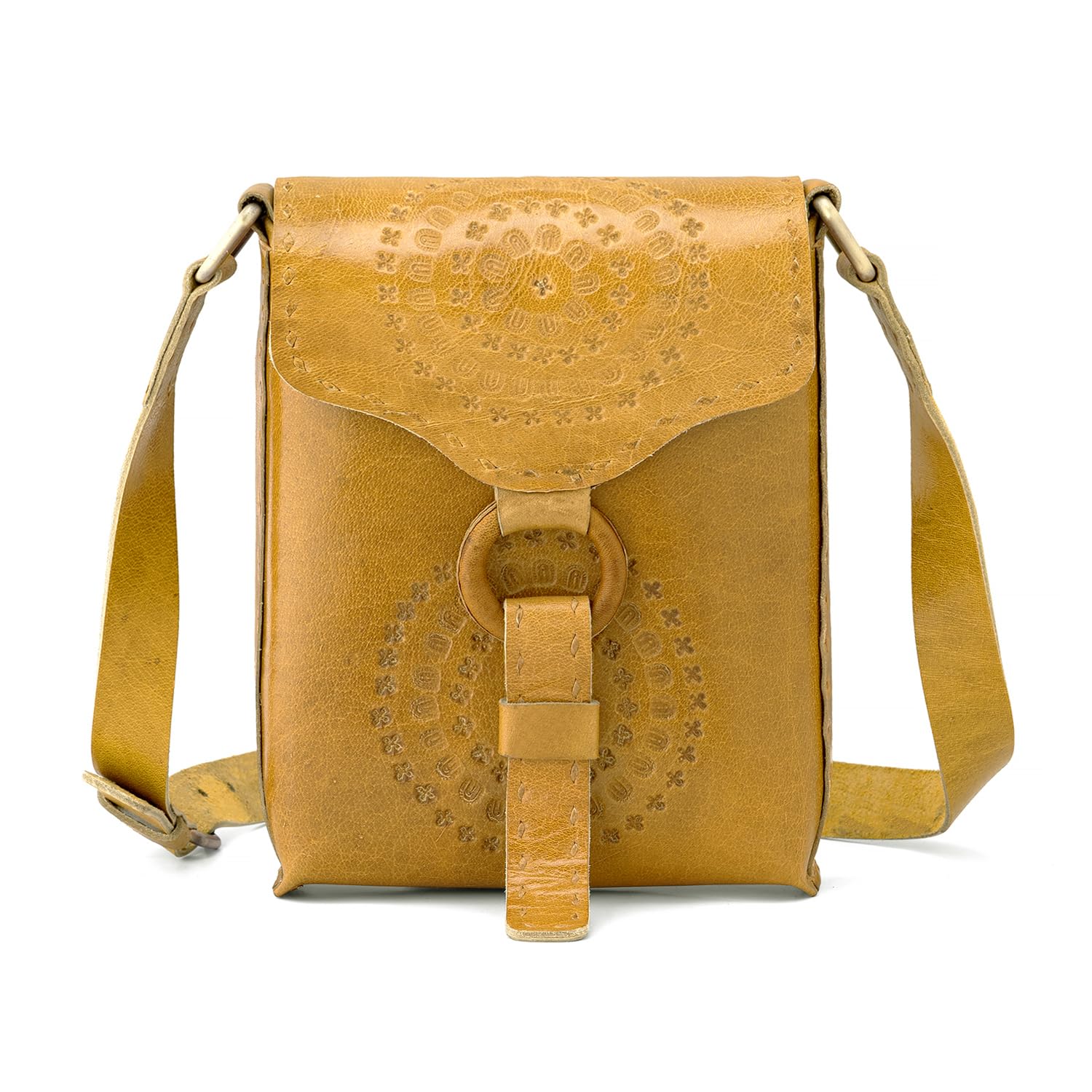 Goatter Genuine Leather Rustic Craft Girls And Women’s Cross Body Sling Bag