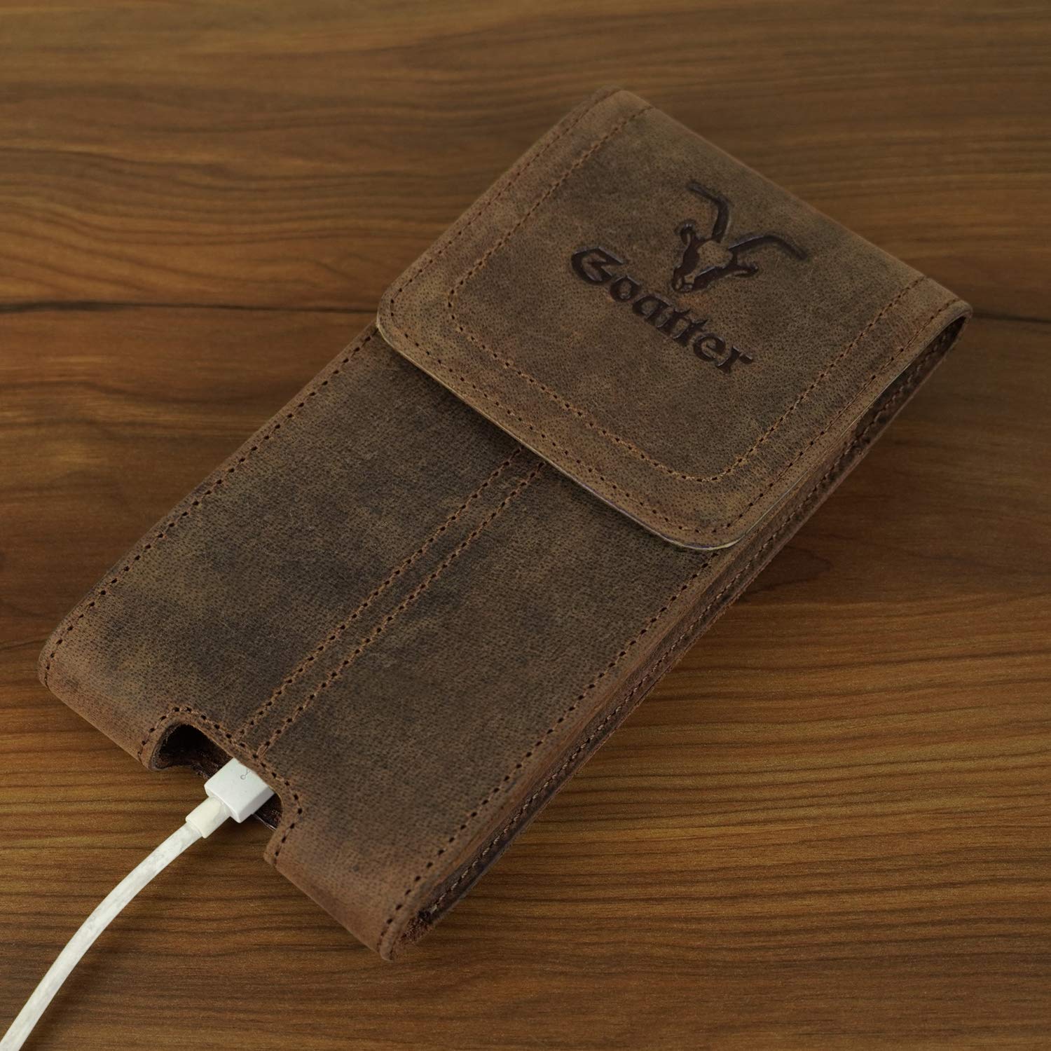 Goatter Leather Material Mobile Flip Cover