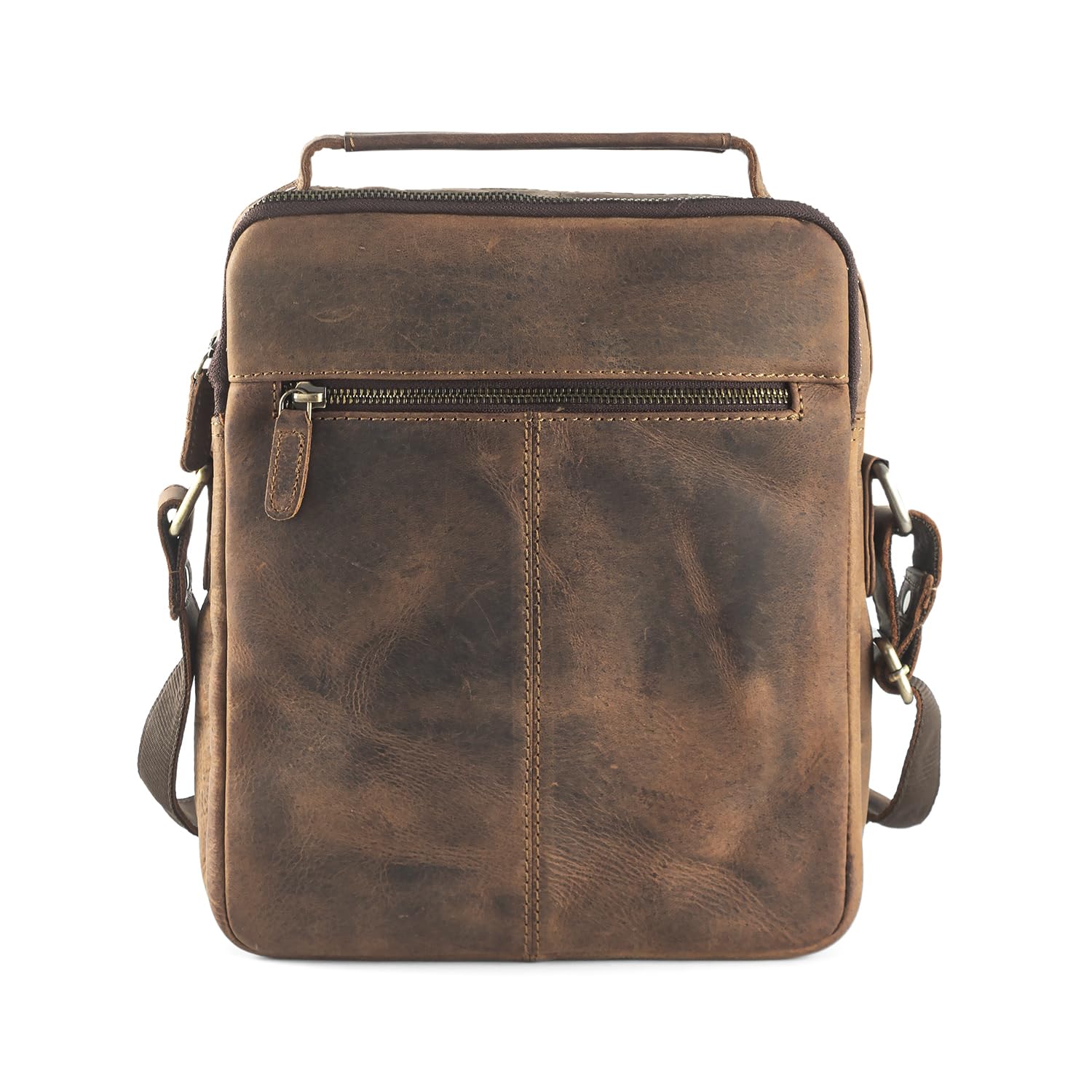 Goatter Men's Hunter Leather 11" Inch Messenger Bag