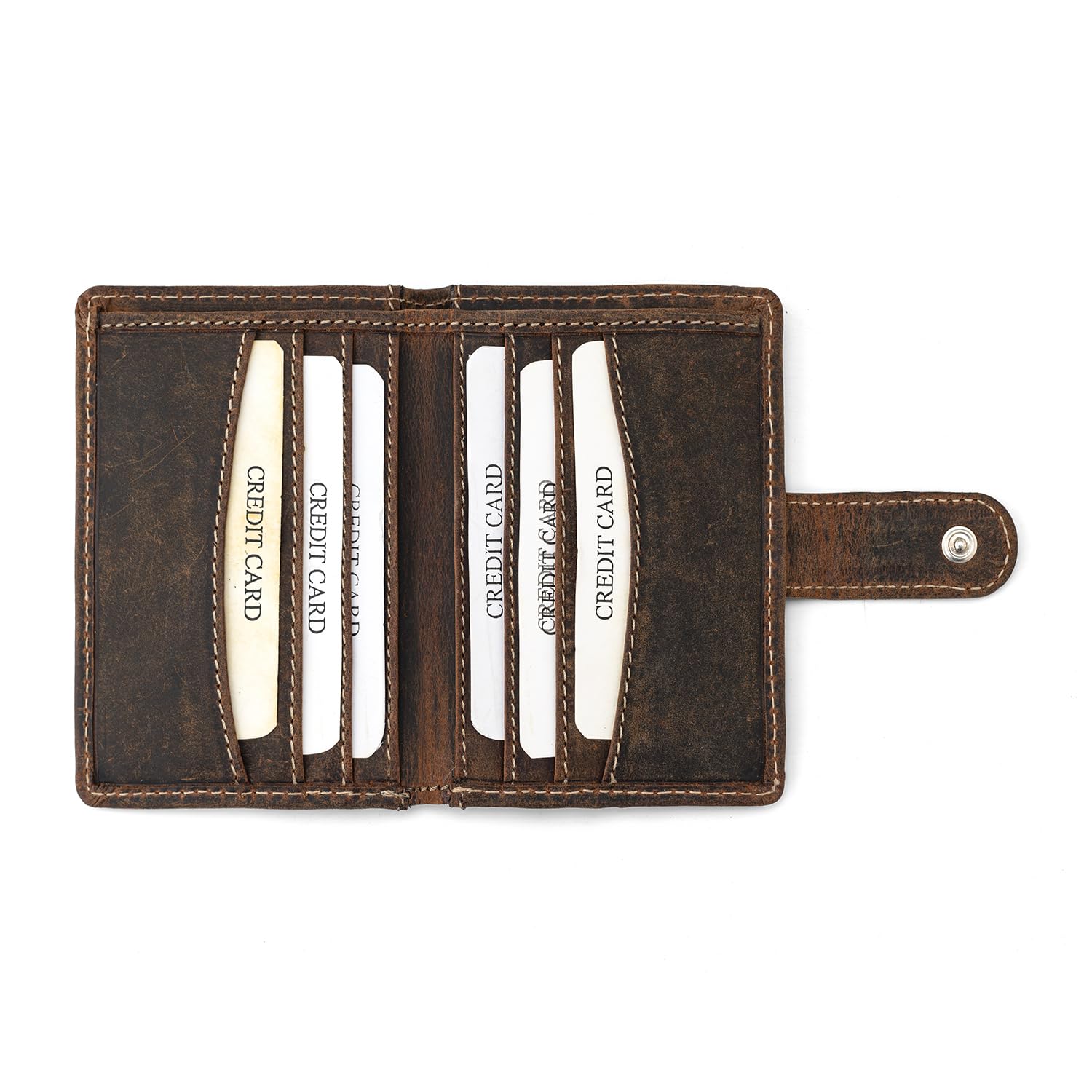 Goatter Genuine Leather Slim Bi-fold Pocket Wallet and Card Holder