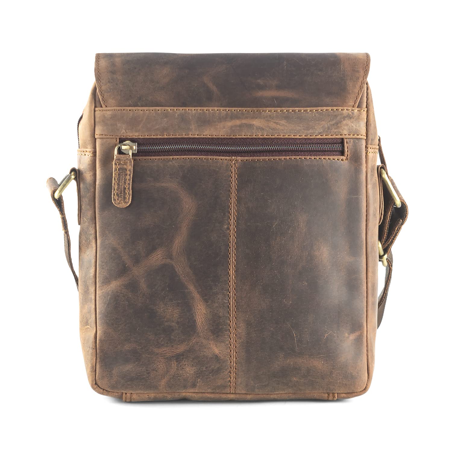 Goatter Men's Hunter Leather Messenger Sling Bag