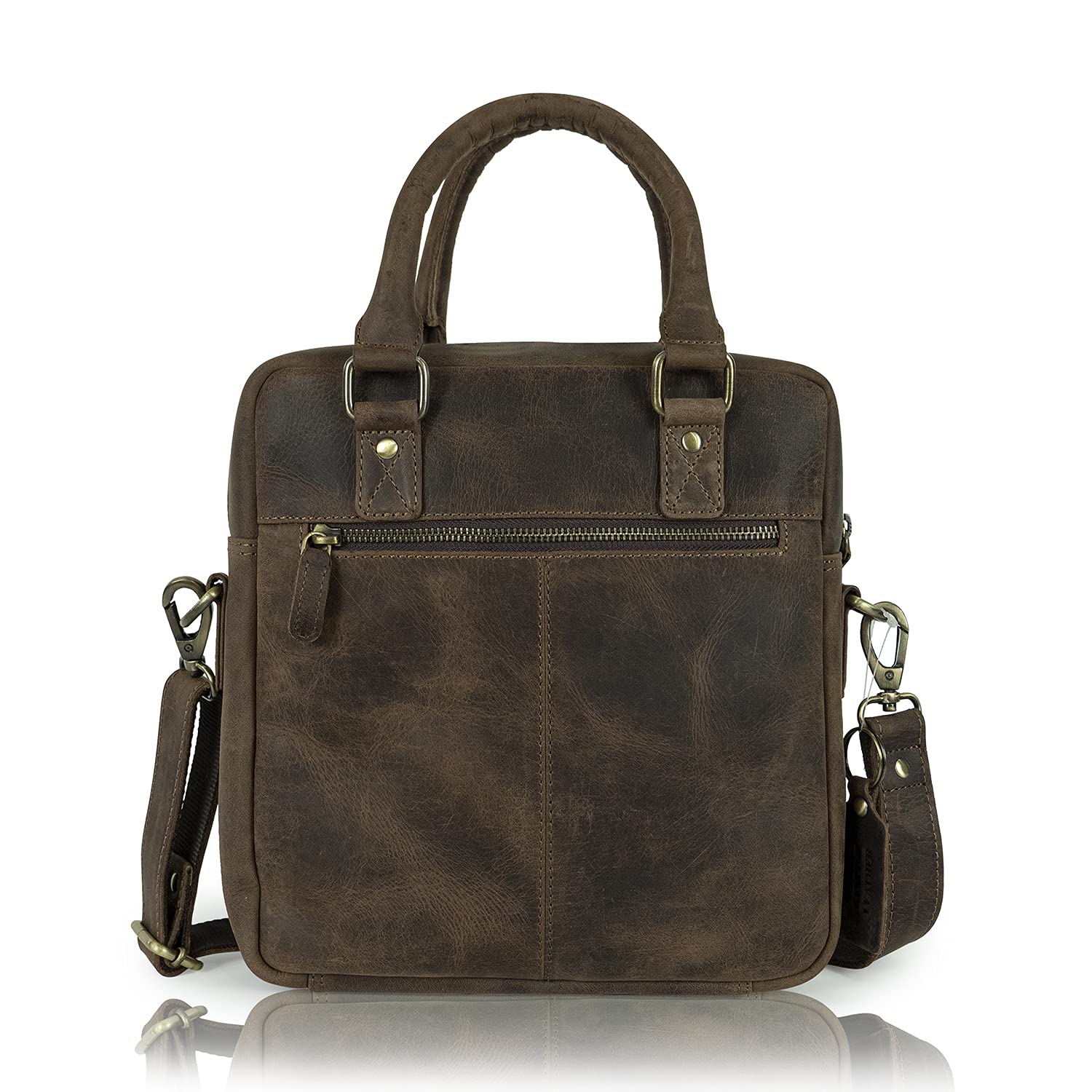 Goatter Men’s Hunter Leather Multi Pocket Messenger Sling Bag