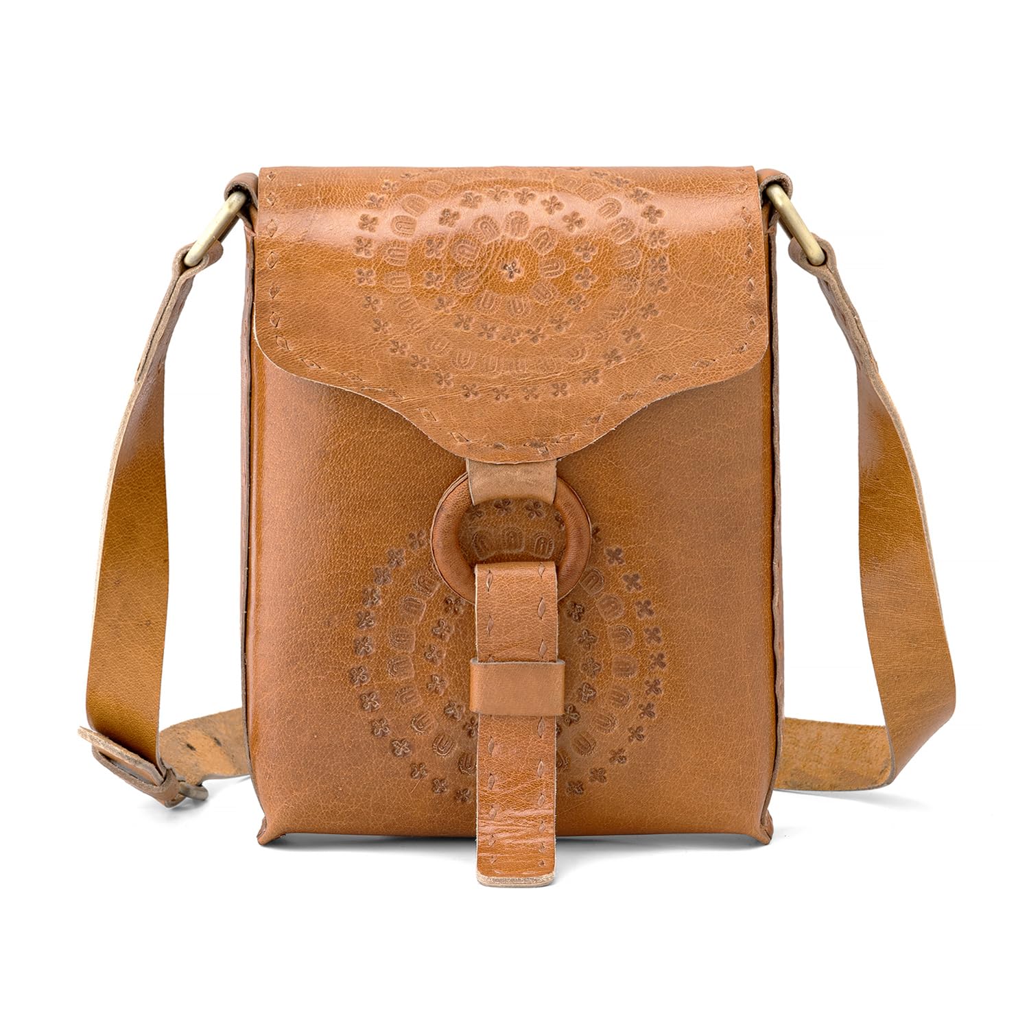 Goatter Genuine Leather Rustic Craft Girls And Women’s Cross Body Sling Bag