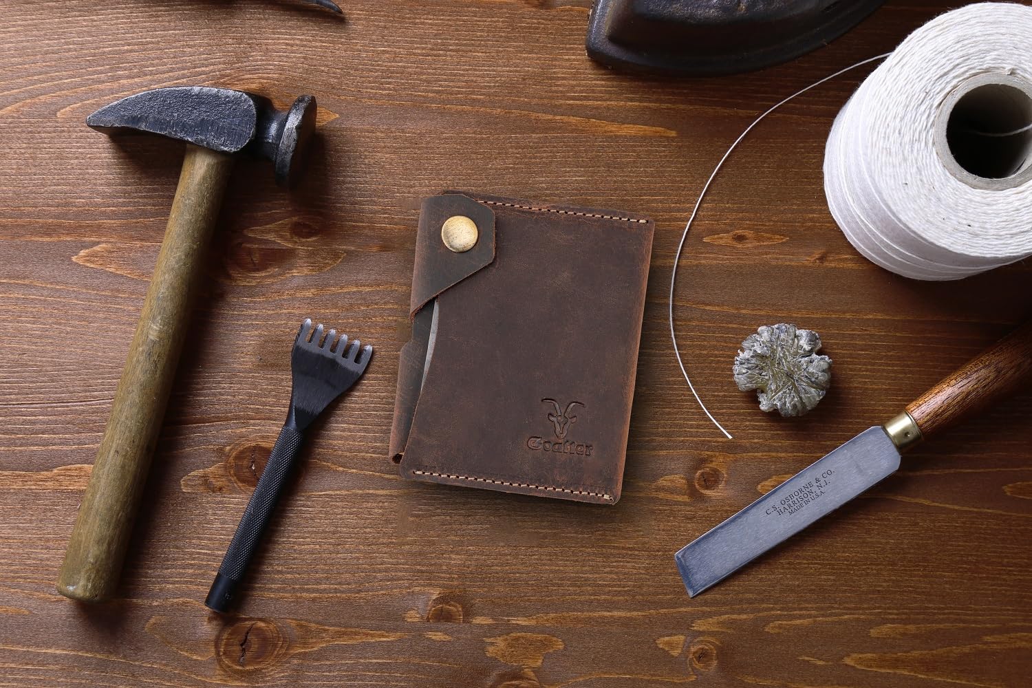 Goatter Genuine Leather Dual Side Card Holder