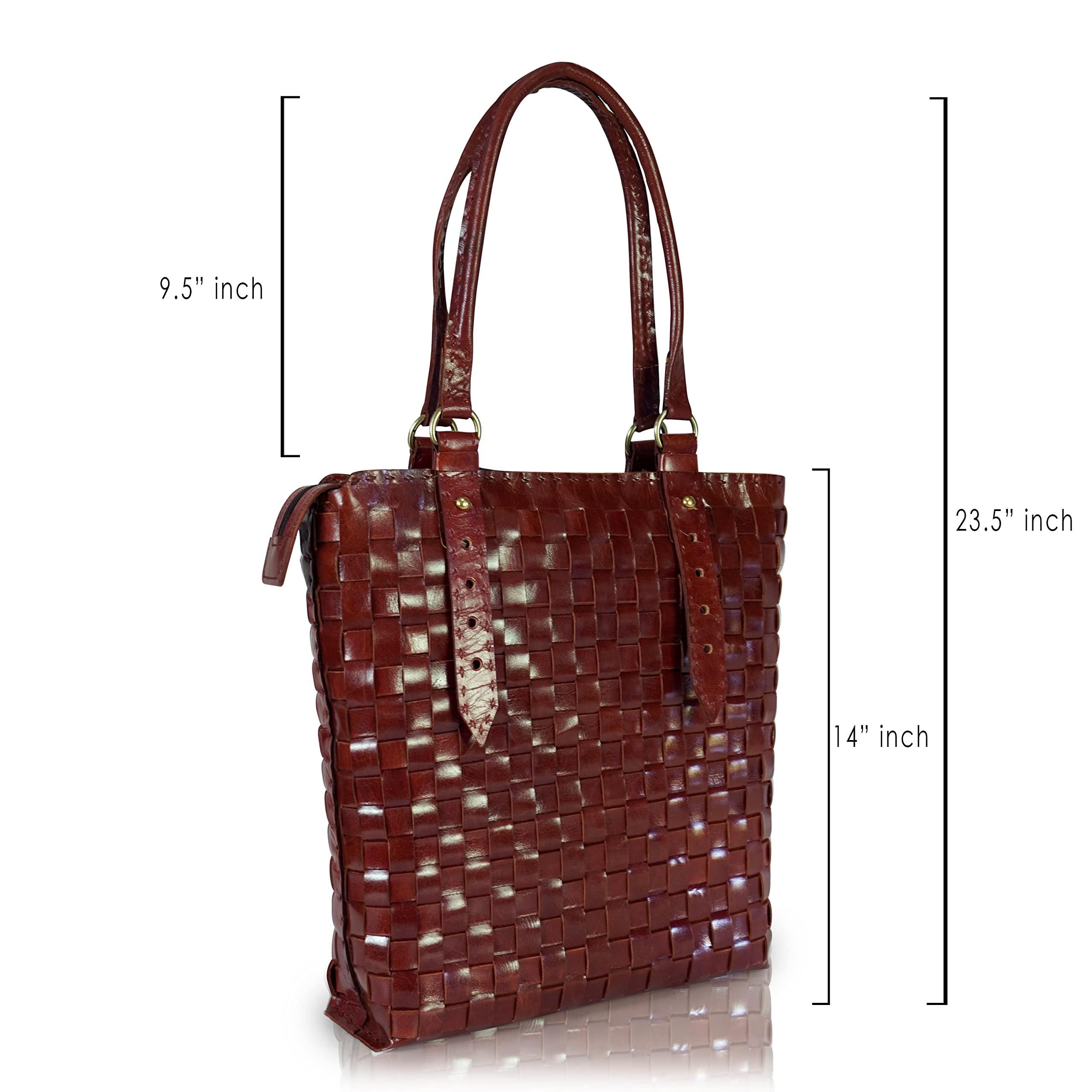 Goatter Genuine Leather Handmade Women's Tote Bag,