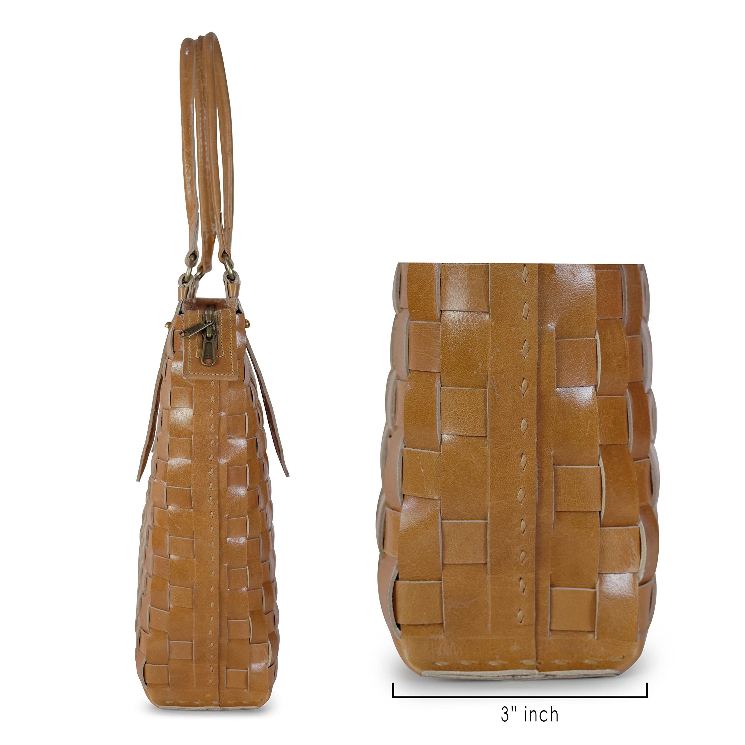 Goatter Genuine Leather Handmade Women's Tote Bag,