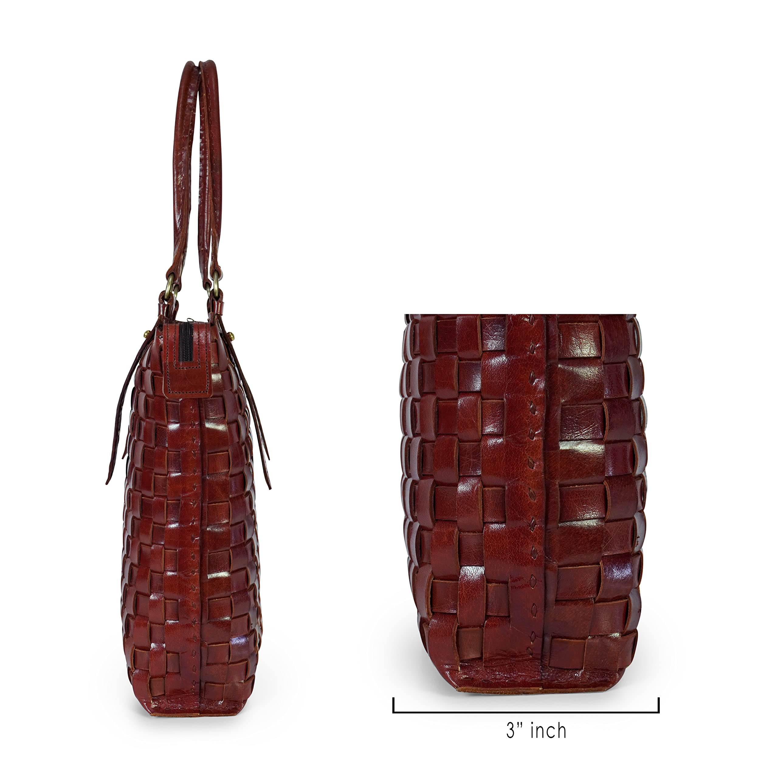 Goatter Genuine Leather Handmade Women's Tote Bag,