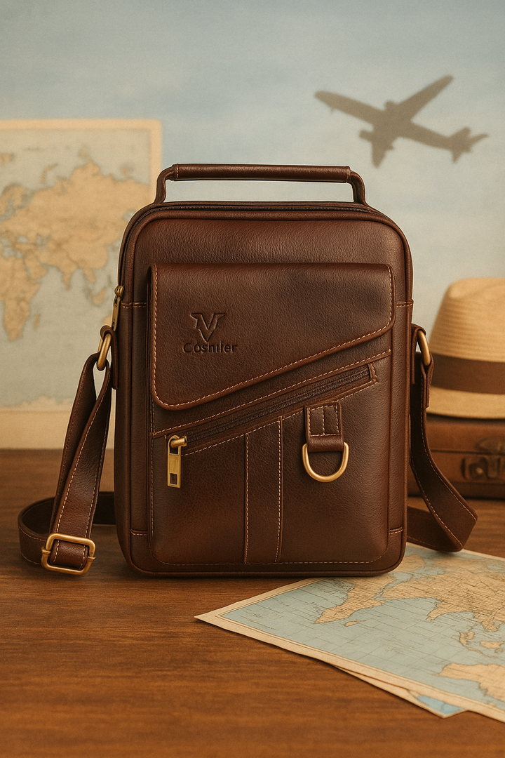 Goatter Genuine Leather Messenger Sling Bag For Men