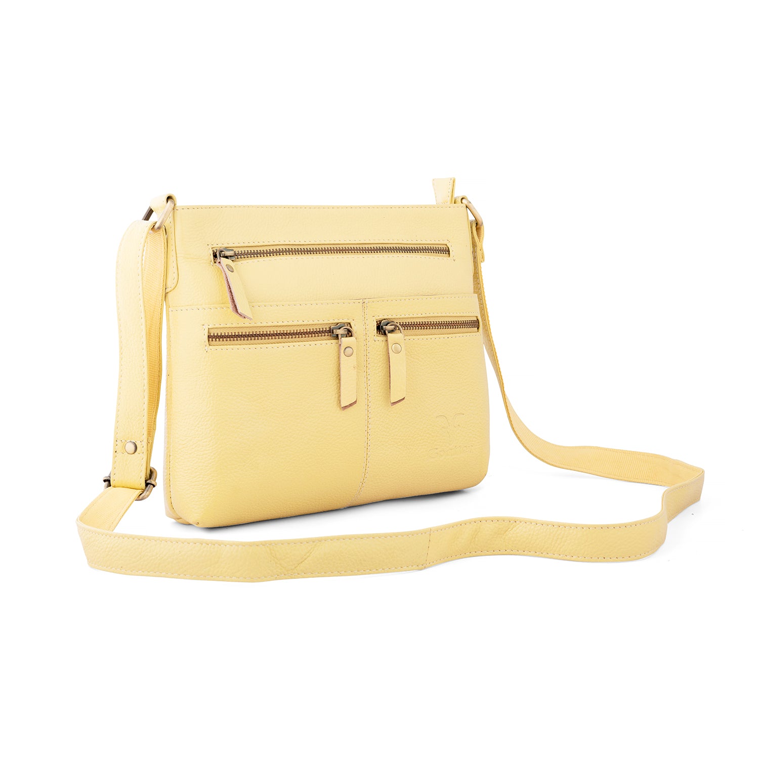 Goatter Genuine Soft Leather Daily Docket 10" Inch Sling Cross-Body Bag for Girls And Women,