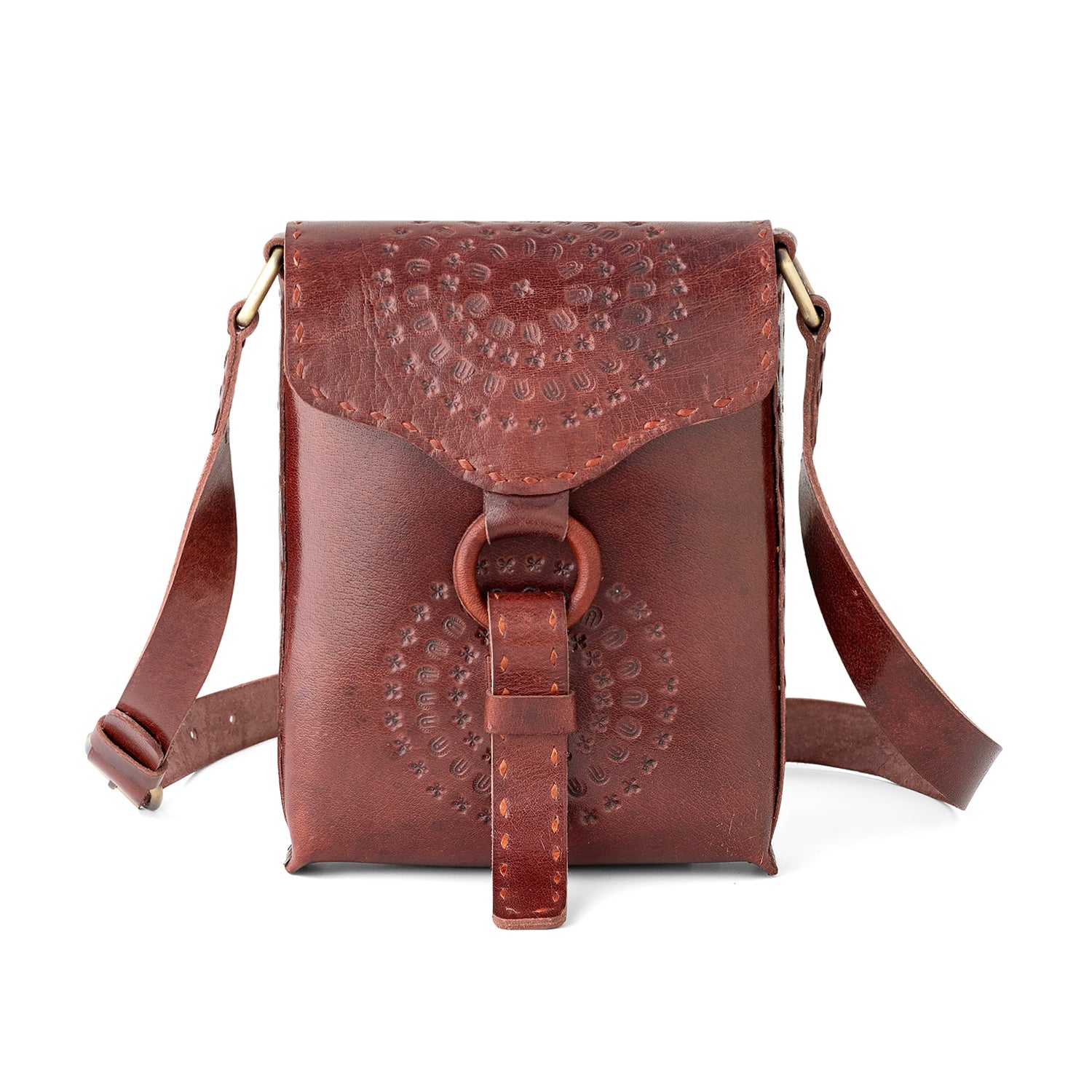 Goatter Genuine Leather Rustic Craft Girls And Women’s Cross Body Sling Bag