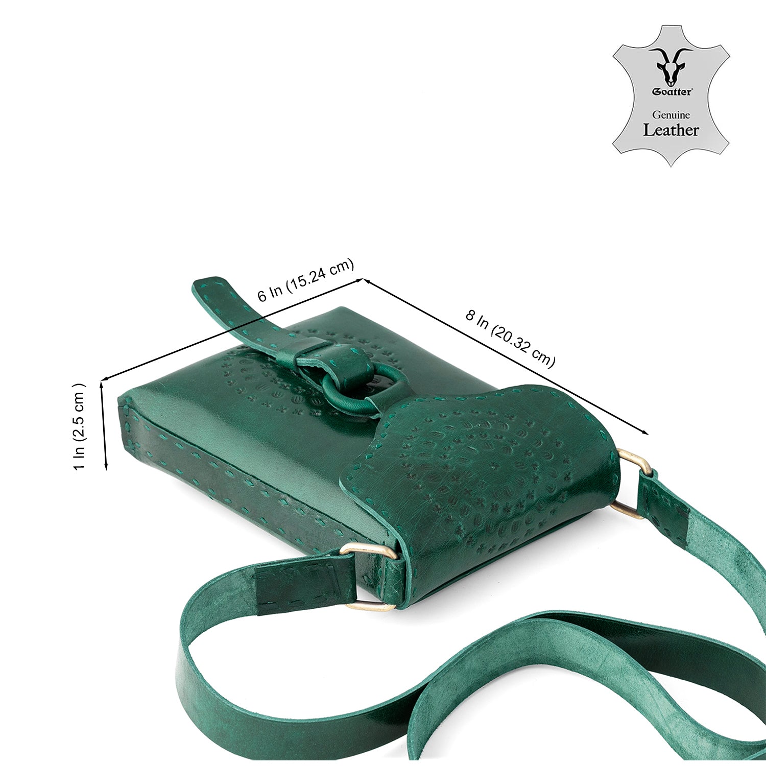 Goatter Genuine Leather Rustic Craft Girls And Women’s Cross Body Sling Bag