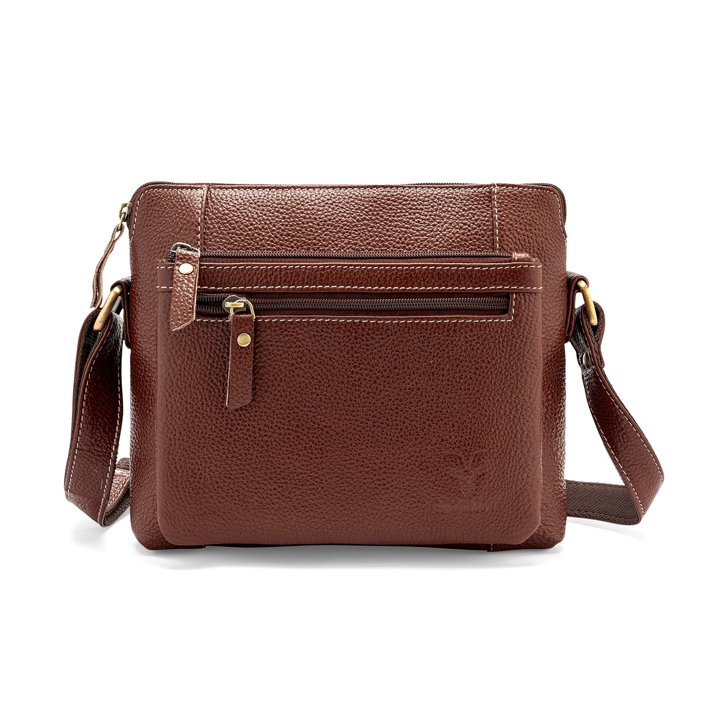 Goatter Genuine Leather 9" Inch Sling Cross-Body Bag For Women's