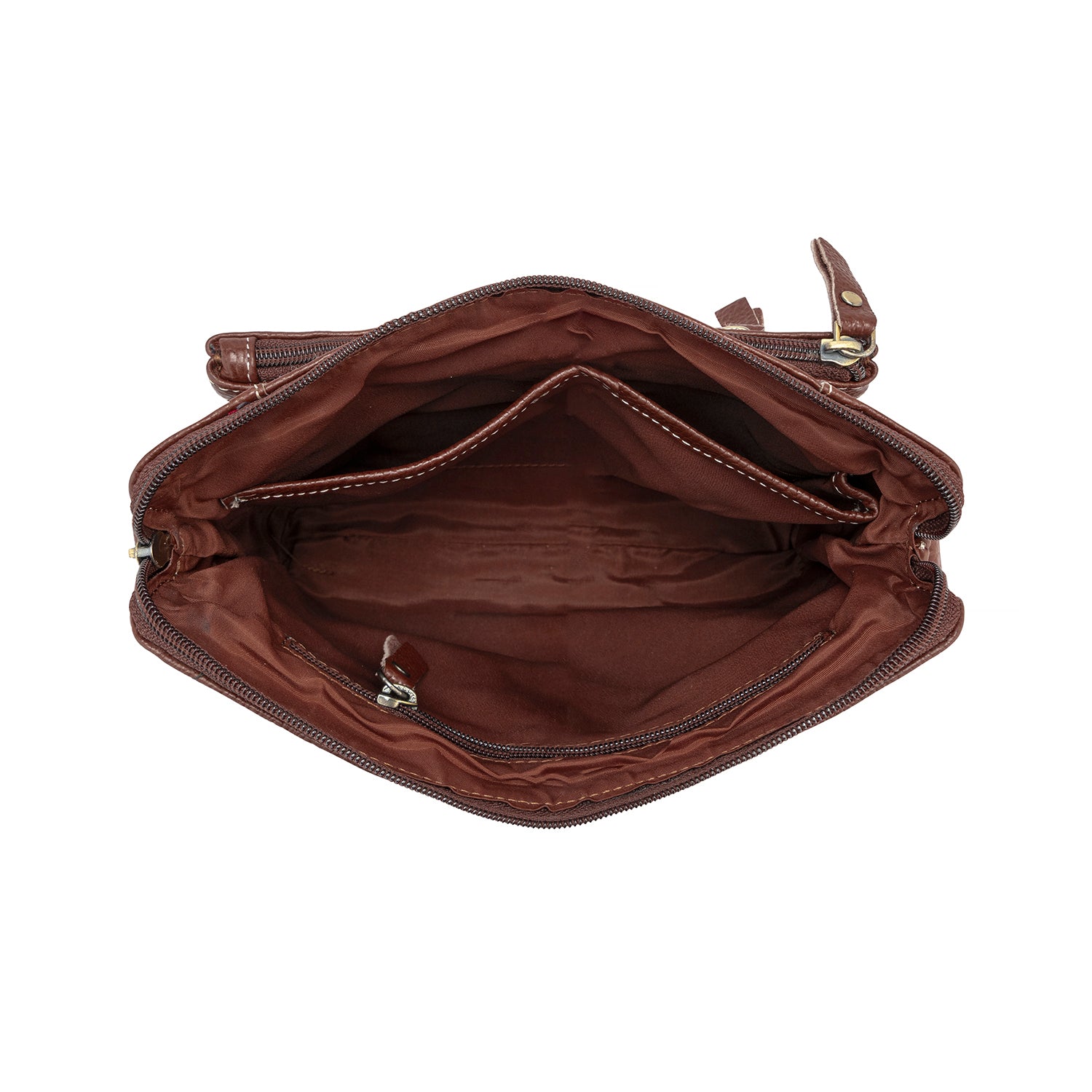 Goatter Genuine Leather 9" Inch Sling Cross-Body Bag For Women's