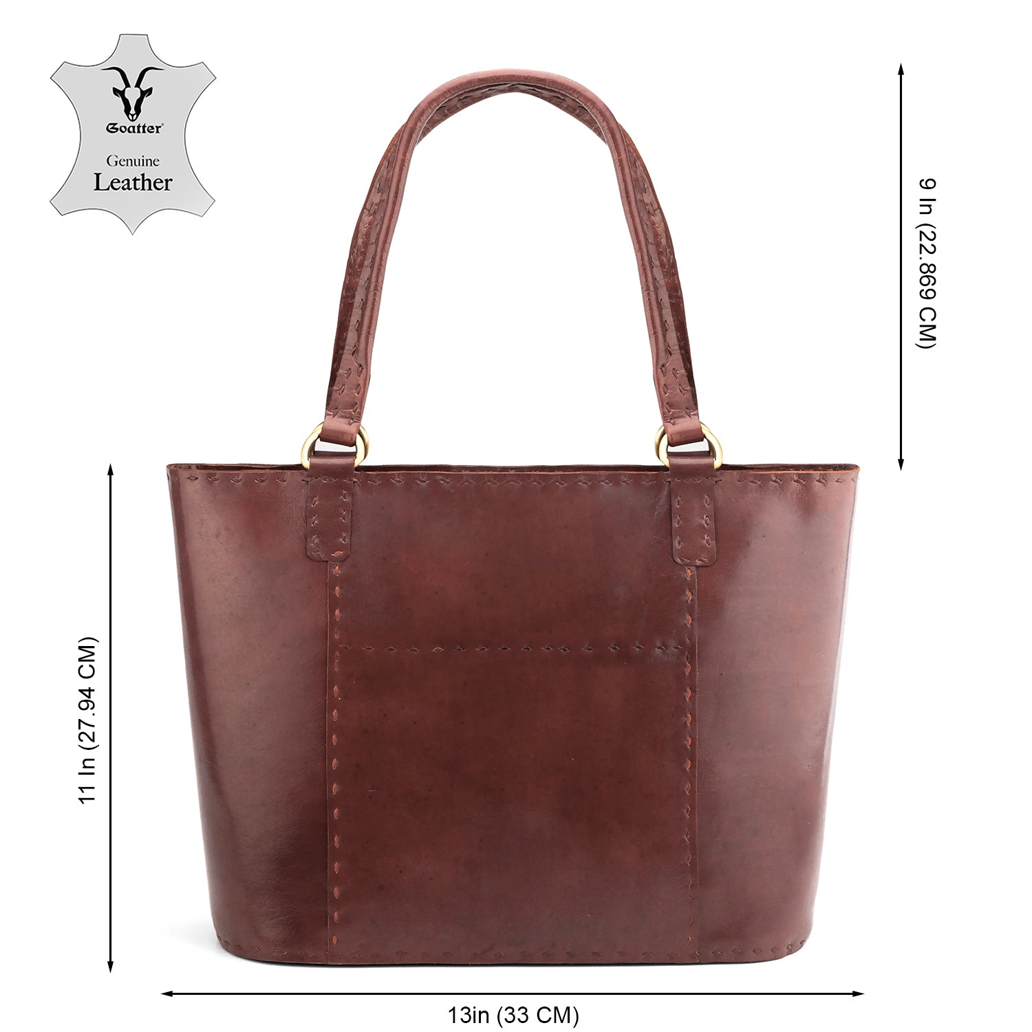 Goatter Genuine Leather Handmade Women's Handbag For Office And College,