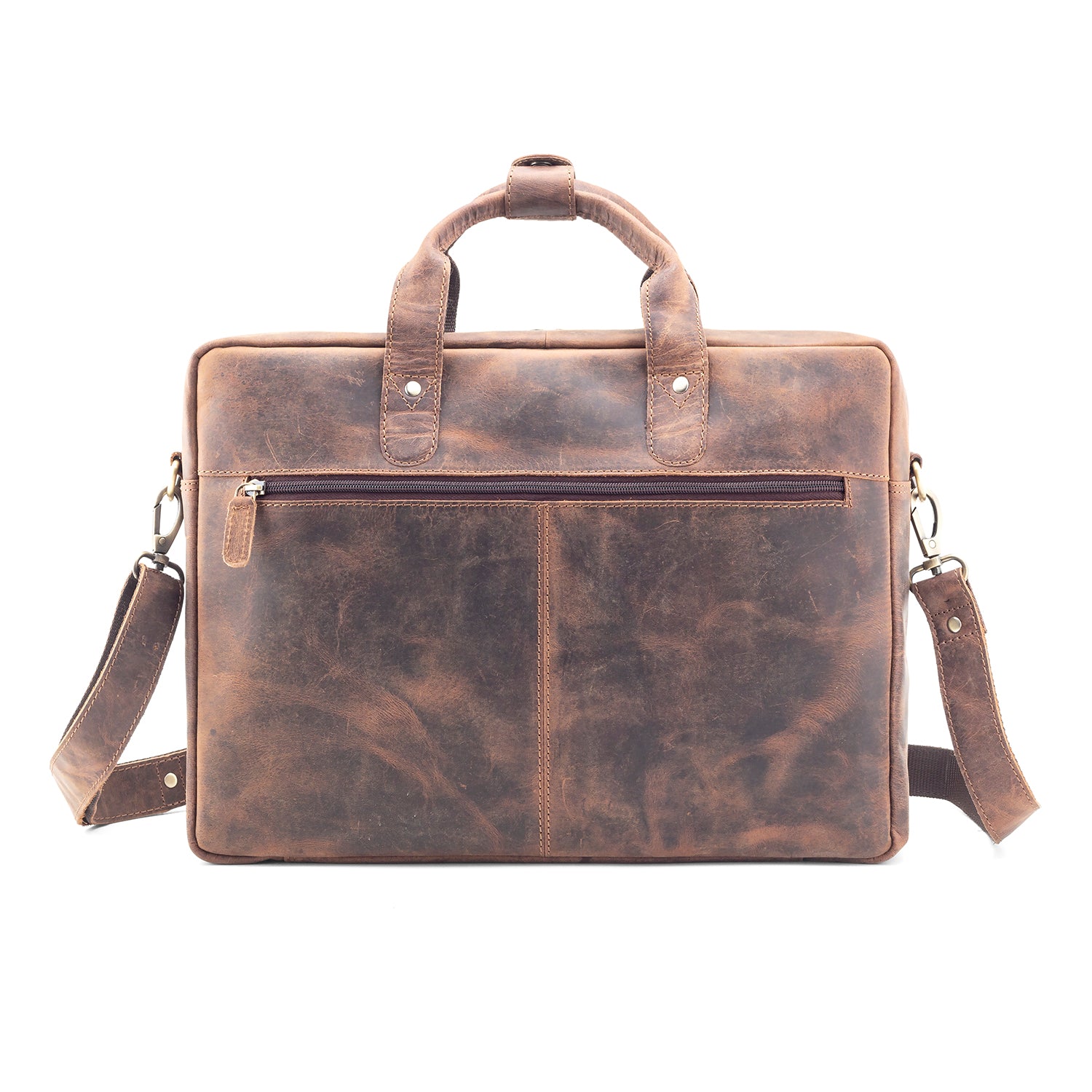 Goatter Hunter Leather 16" Inch Laptop Messenger Bag/Office Bag For Men