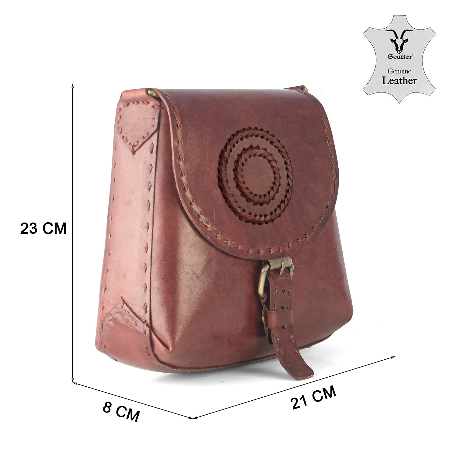 Goatter Genuine Leather Handcrafted Sling Bag