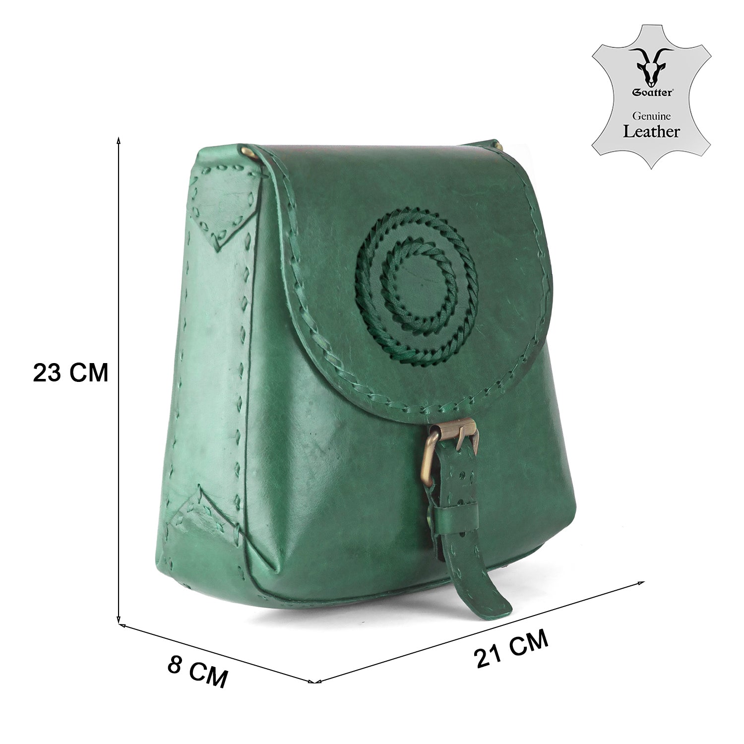 Goatter Genuine Leather Handcrafted Sling Bag