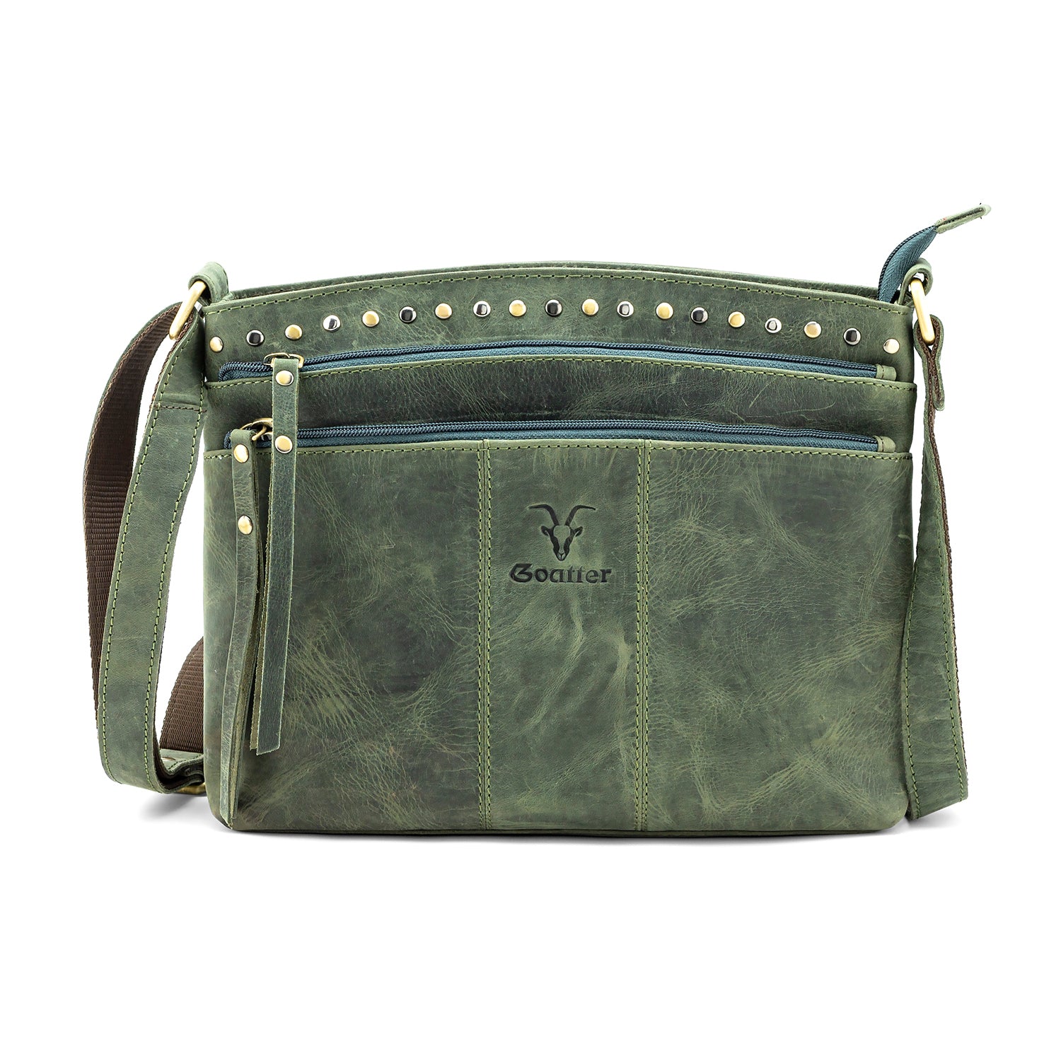 Goatter Hunter Leather Crossbody Bag for Women
