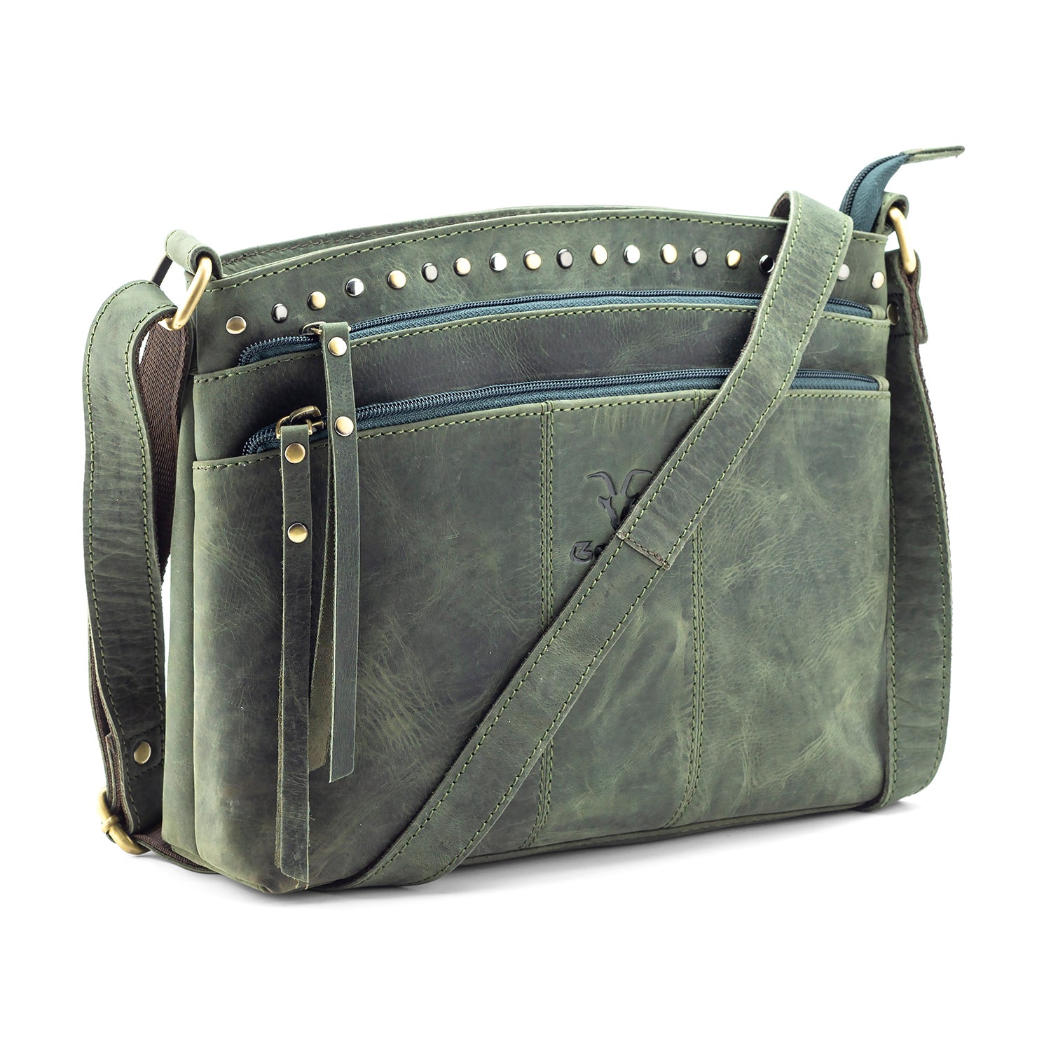 Goatter Hunter Leather Crossbody Bag for Women