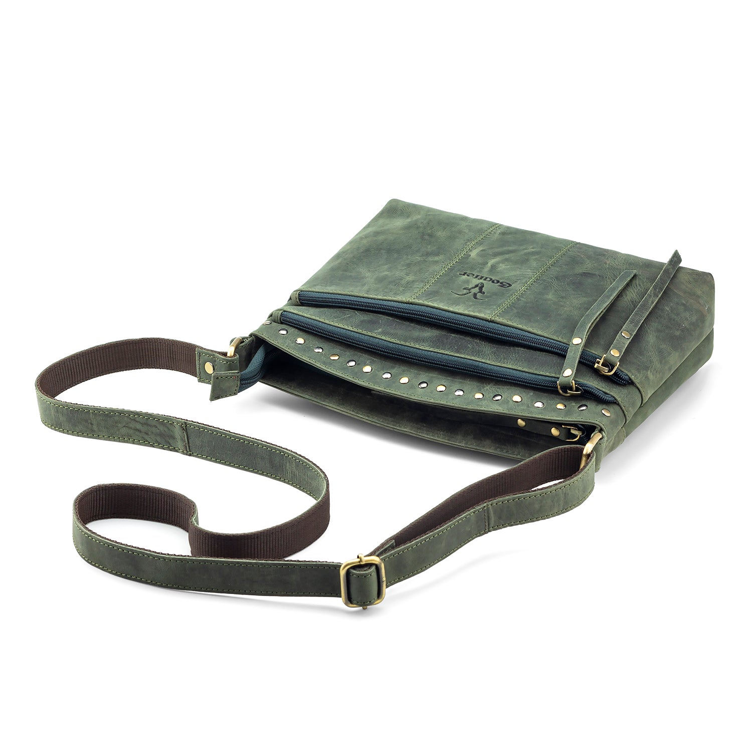 Goatter Hunter Leather Crossbody Bag for Women